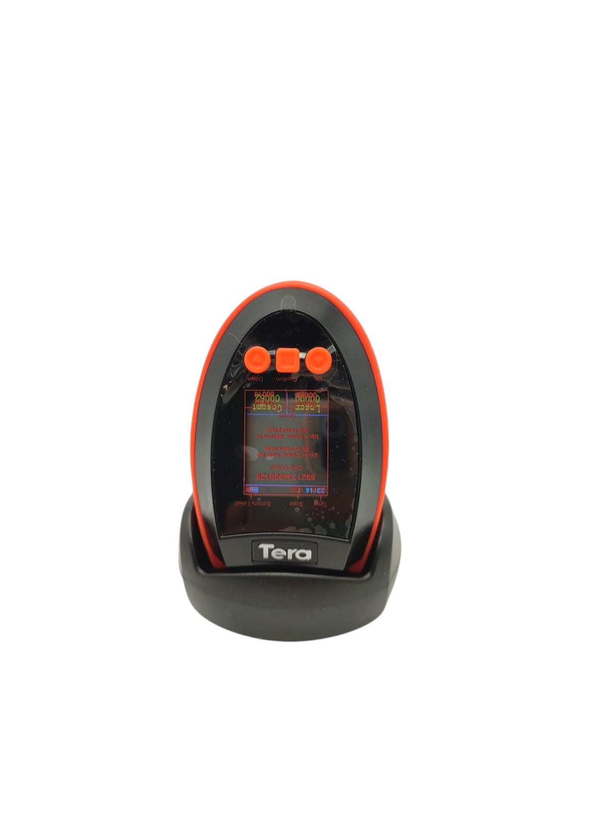 Tera 1D 2D QR Barcode-Scanner mit digitalem Einstellungsbildschirm und Tastatur