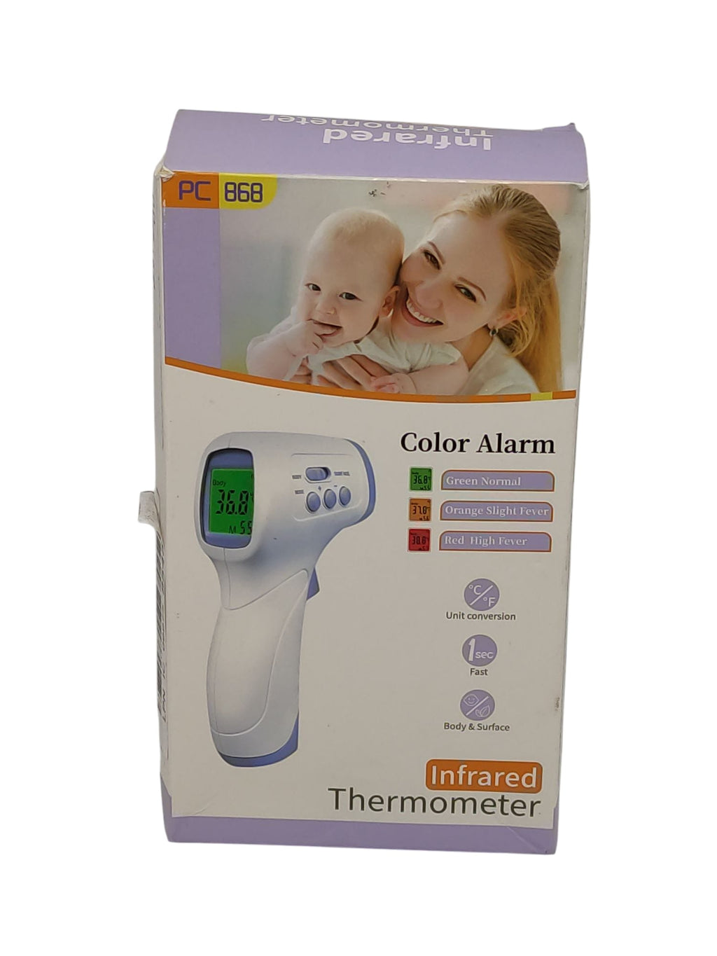 KKmier Infrarot-Stirnthermometer kontaktlos LCD-Display Baby