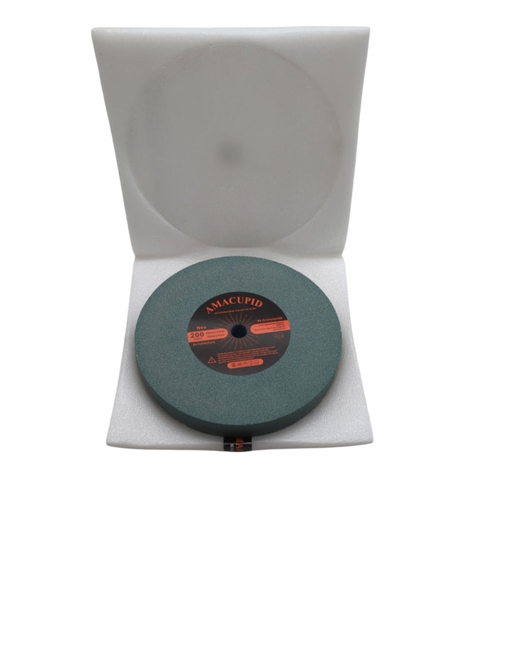 AmaCupid Siliziumkarbid-Schleifscheibe 200 mm grün 16-mm-Aufnahme