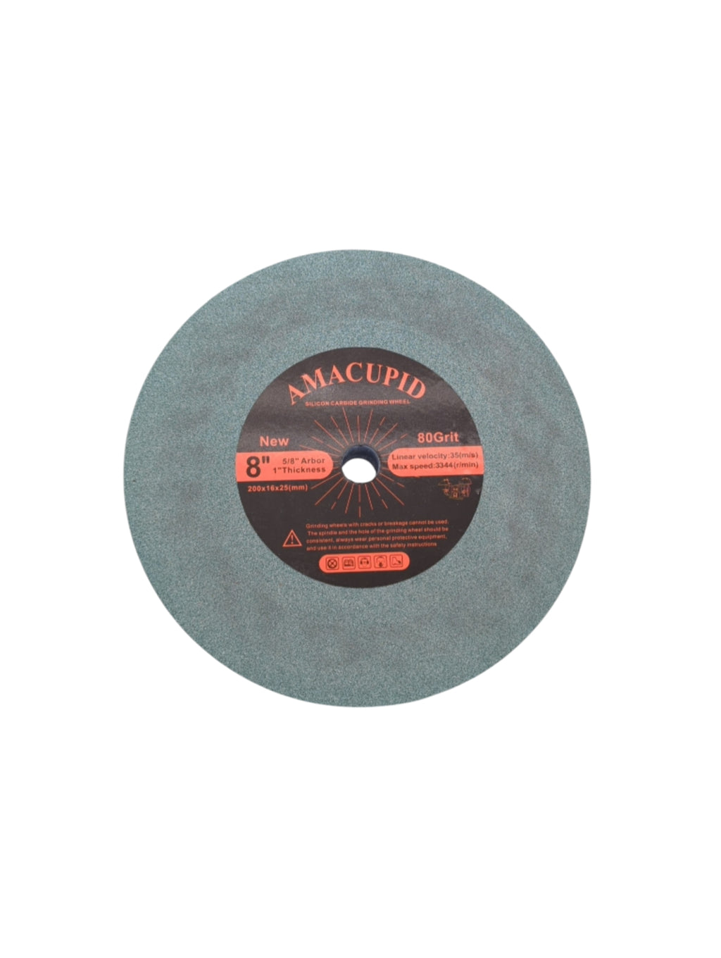 AmaCupid Siliziumkarbid-Schleifscheibe 200 mm grün 16-mm-Aufnahme