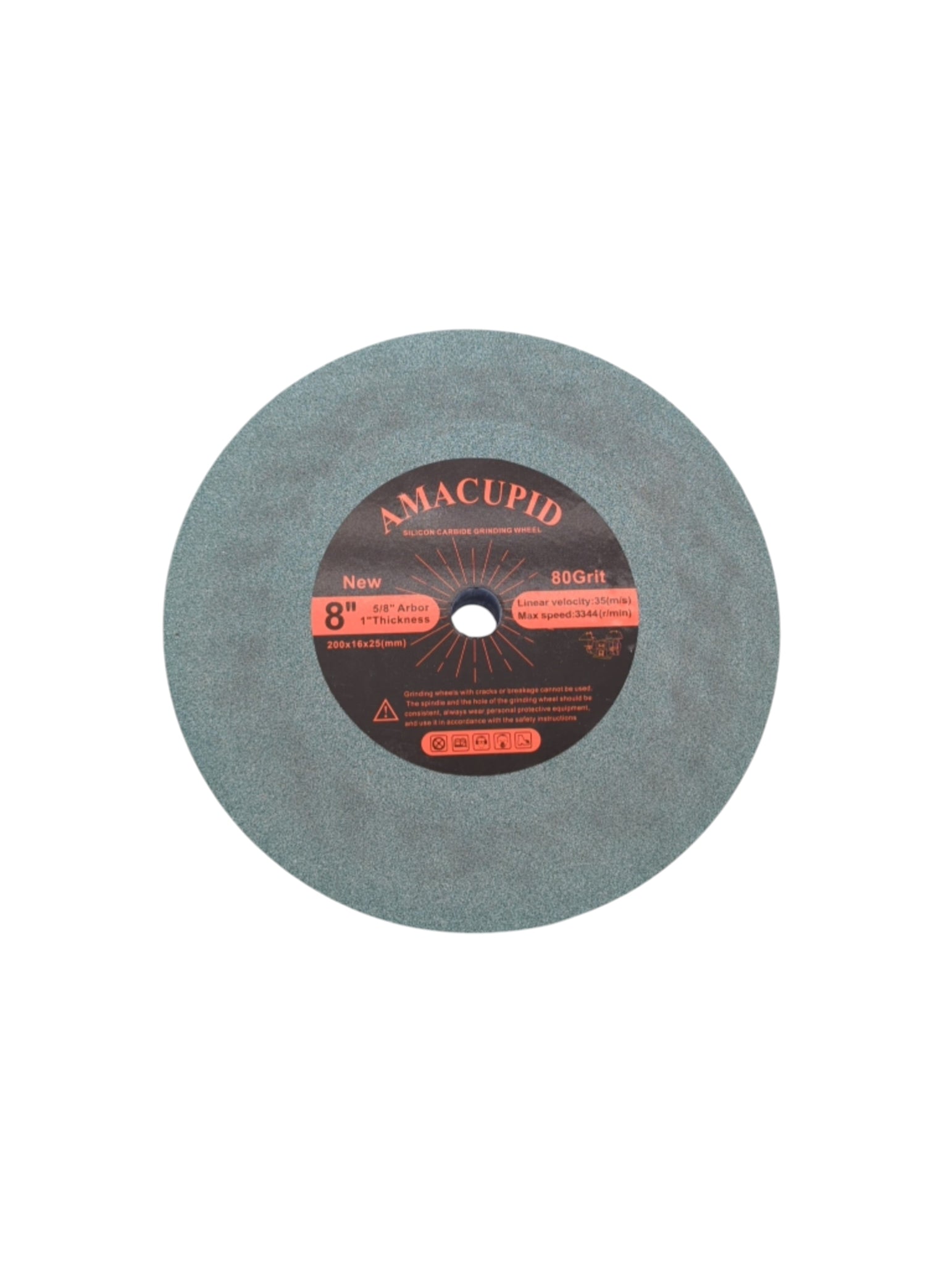 AmaCupid Siliziumkarbid-Schleifscheibe 200 mm grün 16-mm-Aufnahme
