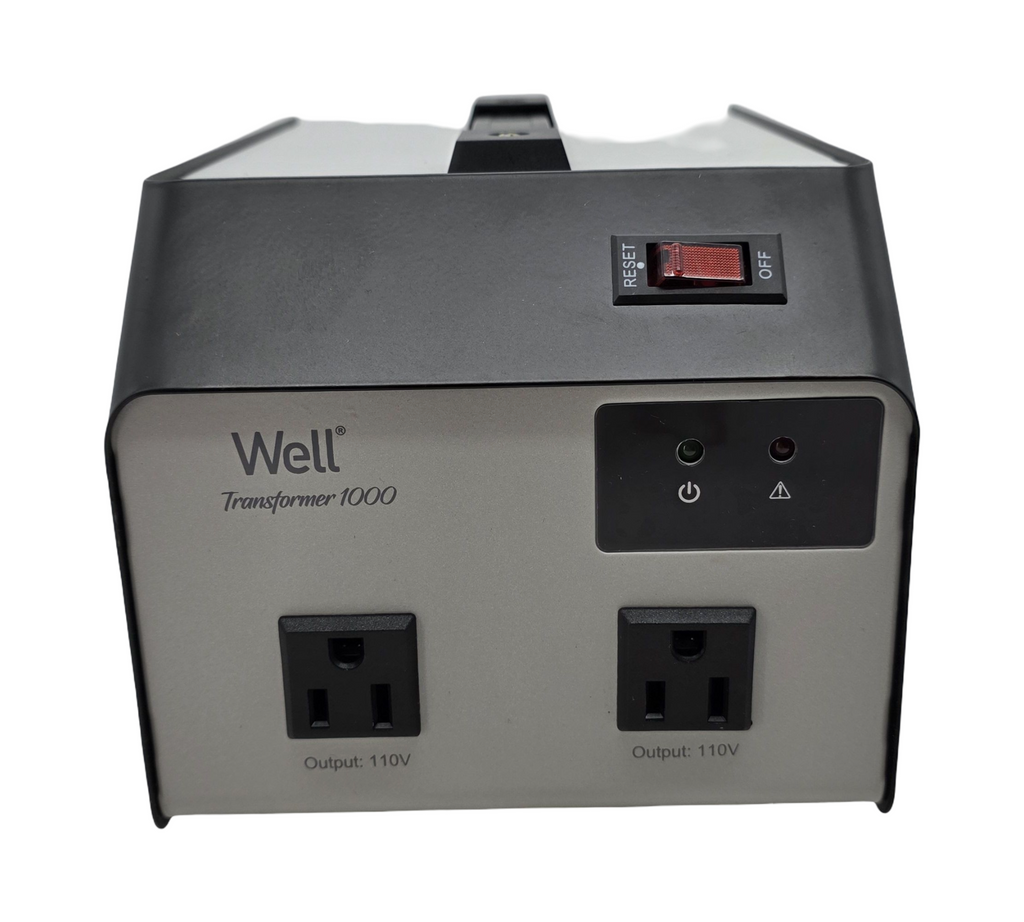 Well Spannungswandler 220V auf 110V 1000VA 2 Ausgänge