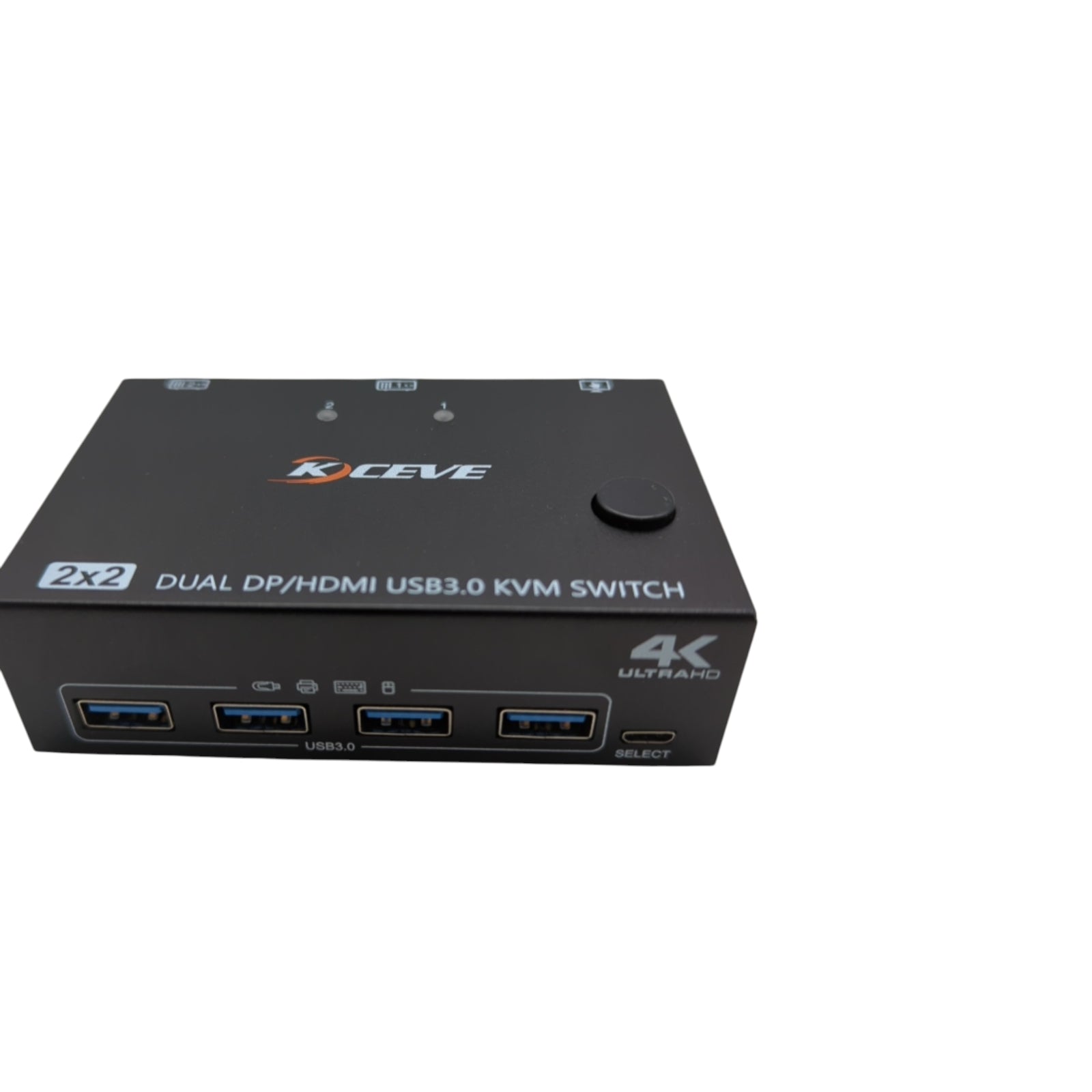 KVE DP HDMI KVM-Switch 2 Computer 2 Monitore USB 3.0 4K@60Hz