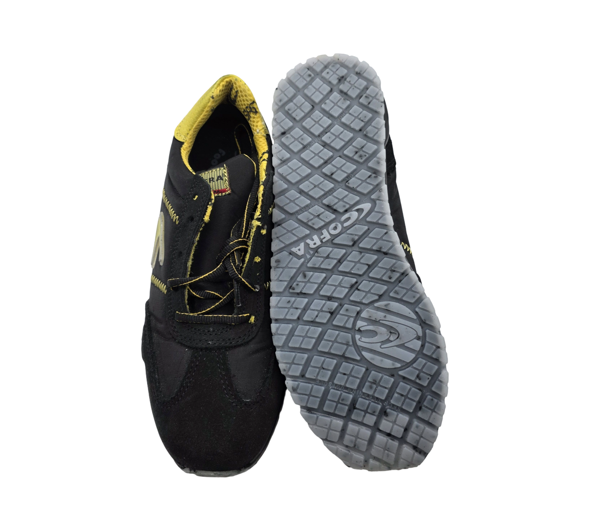 Cofra 78400-000.W42 OWENS S1 P SRC Sicherheitsschuhe, Schwarz/Gelb, Größe 42