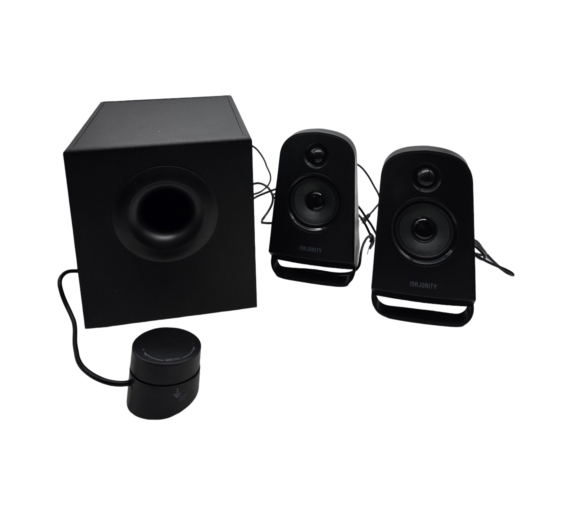 MAJORITY DX20 2.1 PC-Lautsprecher Subwoofer 80W Bluetooth USB-MP3