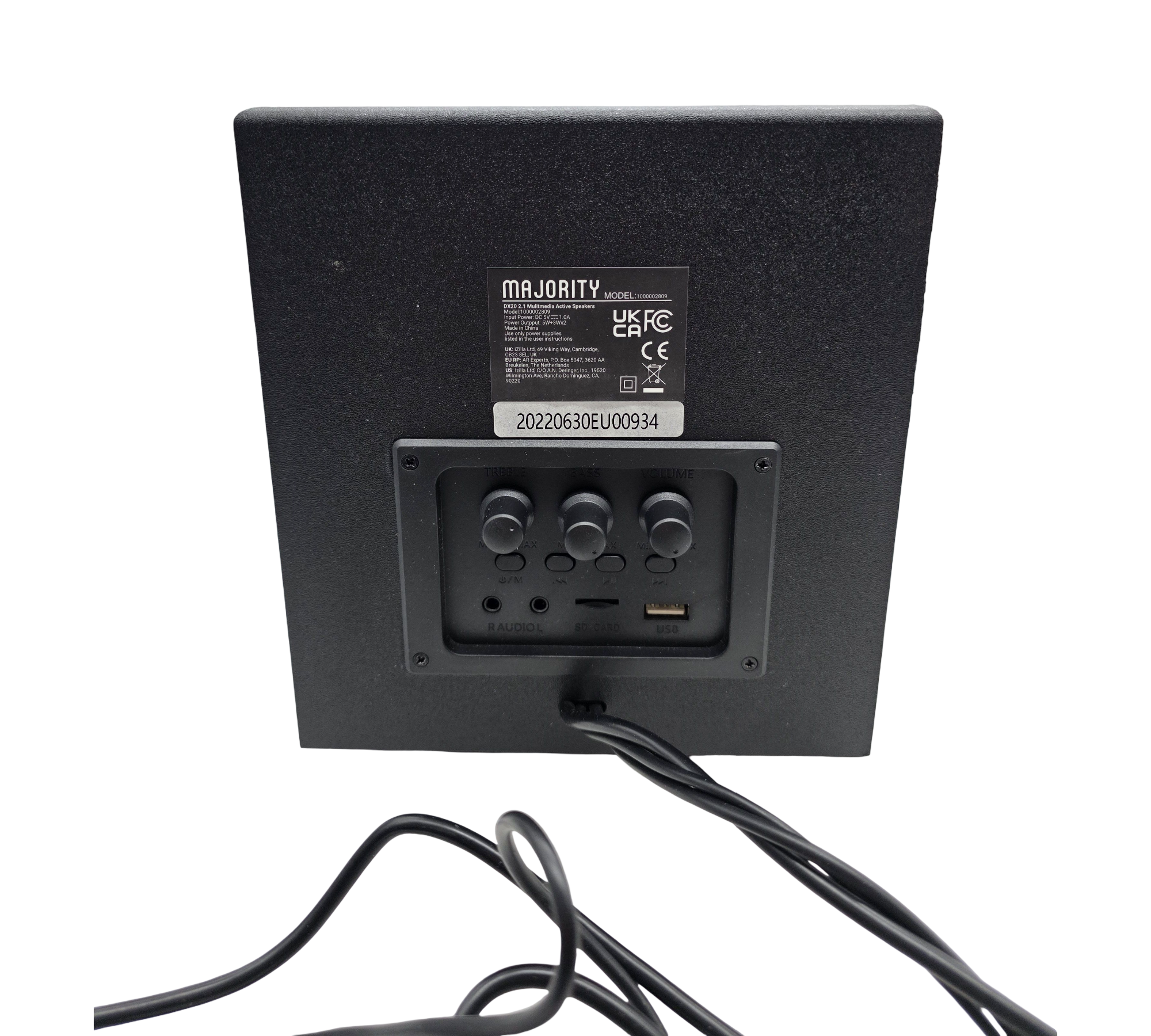 MAJORITY DX20 2.1 PC-Lautsprecher Subwoofer 80W Bluetooth USB-MP3