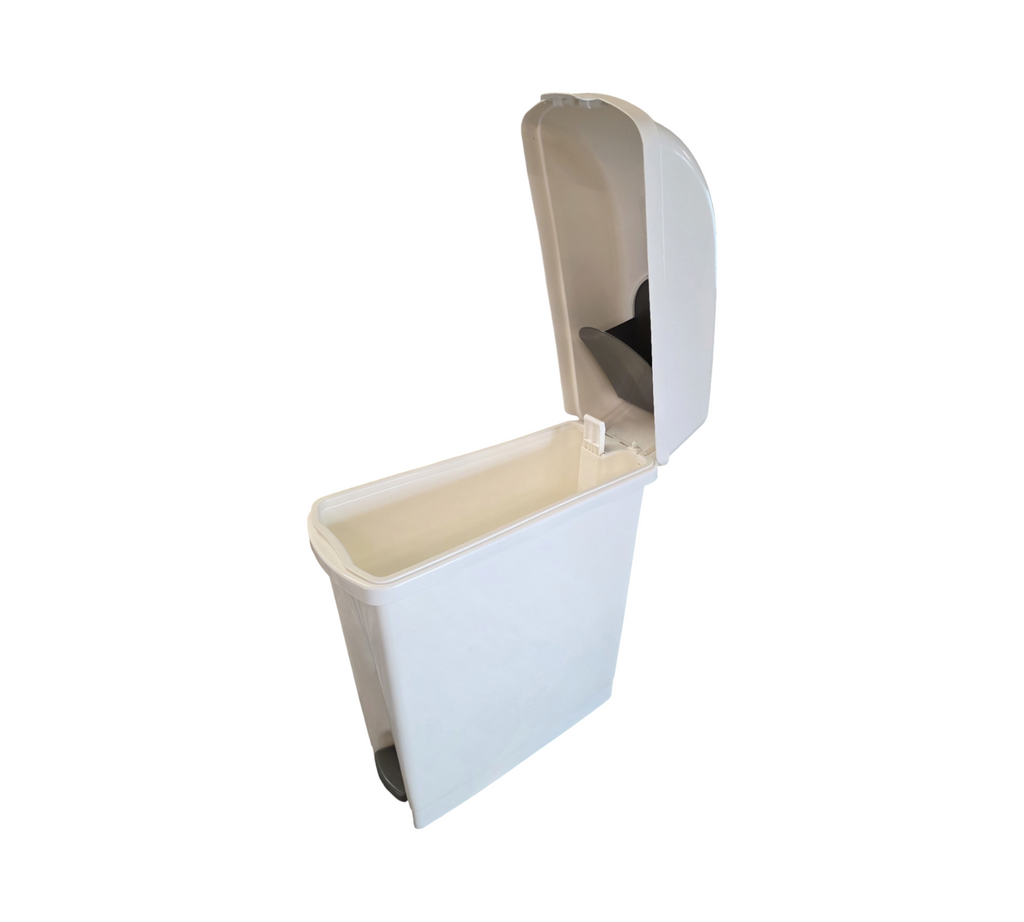 TTS Cleaning 00005480 Elle Behälter Klappdeckel Pedal 17 L Weiß