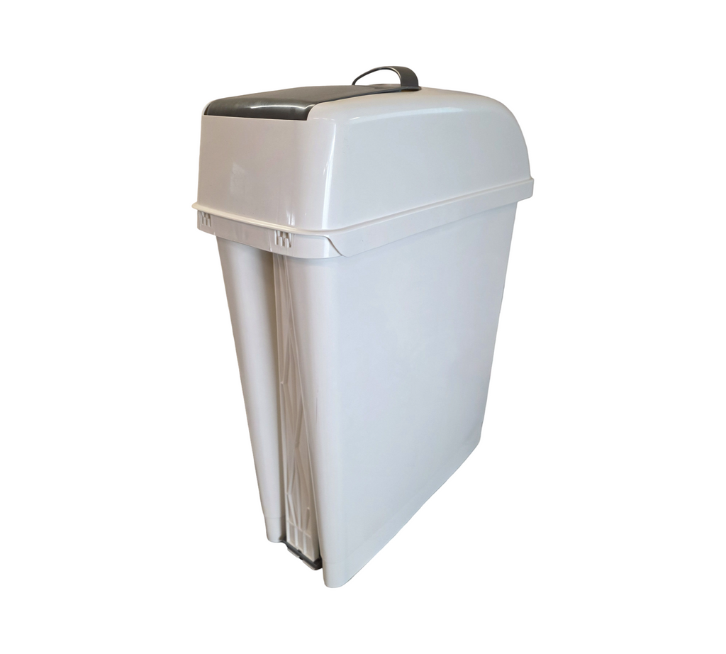 TTS Cleaning 00005480 Elle Behälter Klappdeckel Pedal 17 L Weiß