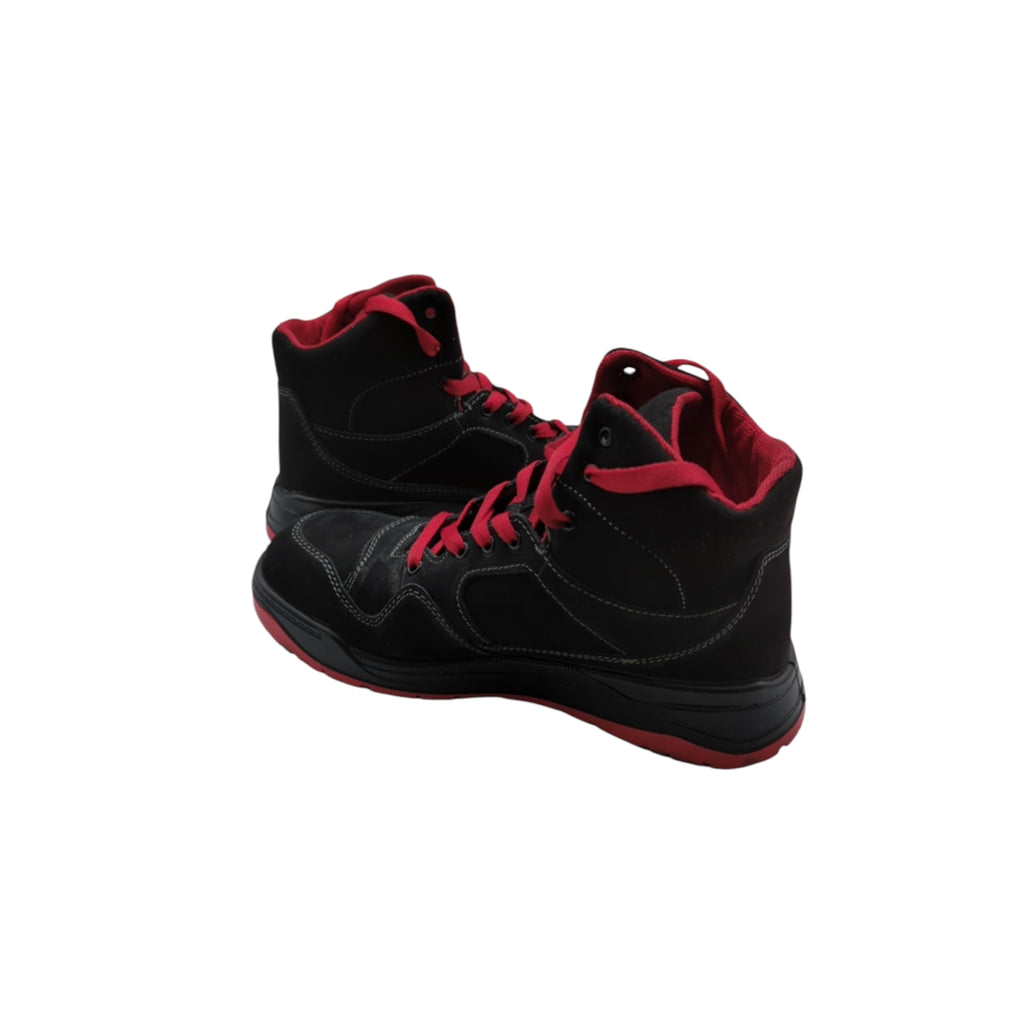 ELTEN MAVERICK Mid ESD S3 Sicherheitsschuhe Unisex Stahlkappe Gr. 42 Schwarz/Rot