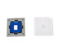 JIMEIDA Touch-Lichtschalter 1-Gang 1-Weg Glas LED ohne Neutralleiter