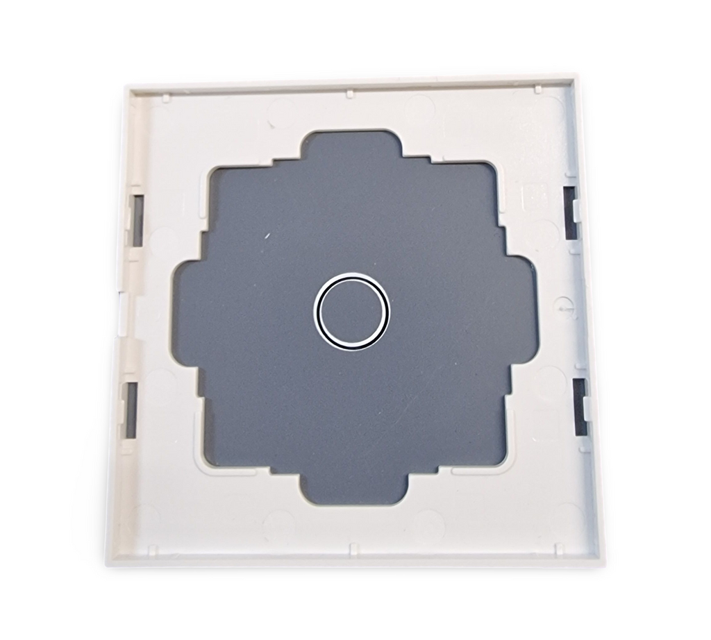 JIMEIDA Touch-Lichtschalter 1-Gang 1-Weg Glas LED ohne Neutralleiter