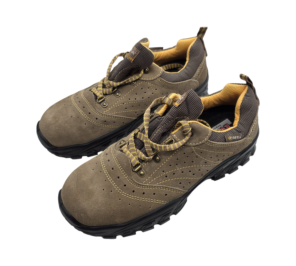 Cofra New Nilo S1 P SRC Sicherheitsschuhe, Beige/Gelb, Größe 43