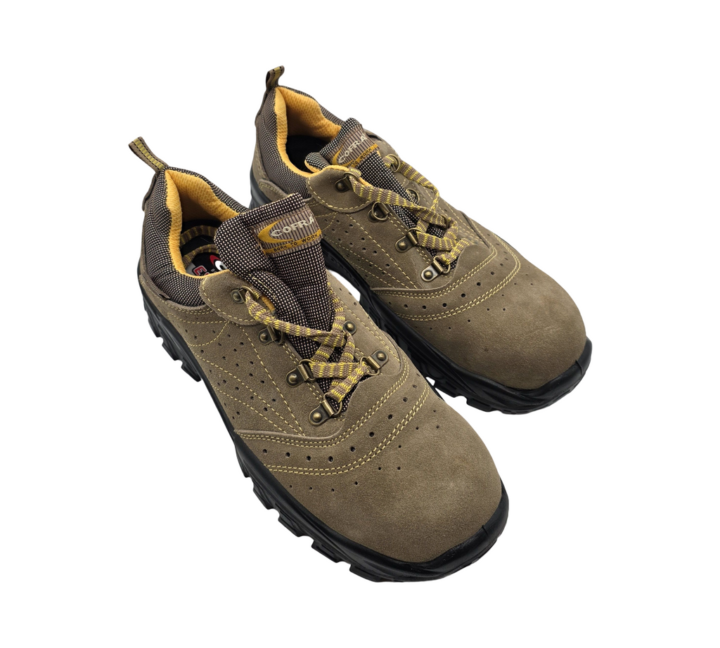 Cofra New Nilo S1 P SRC Sicherheitsschuhe, Beige/Gelb, Größe 43