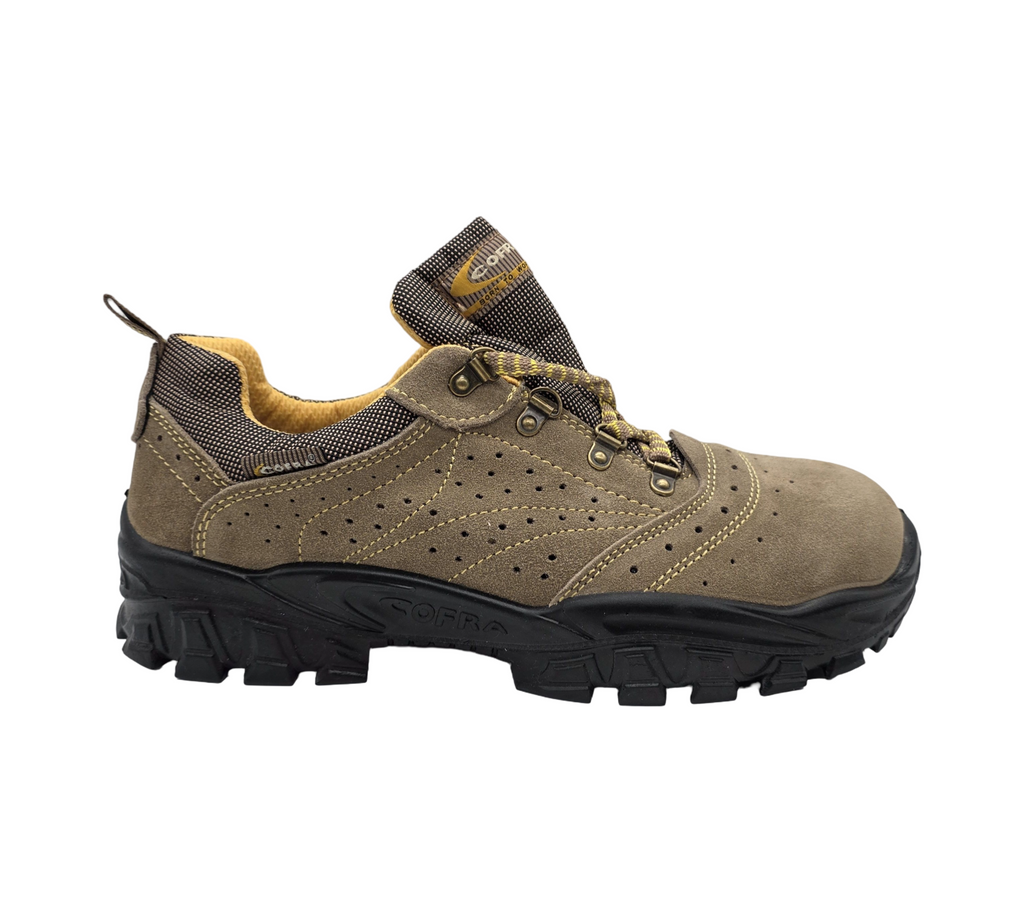 Cofra New Nilo S1 P SRC Sicherheitsschuhe, Beige/Gelb, Größe 43