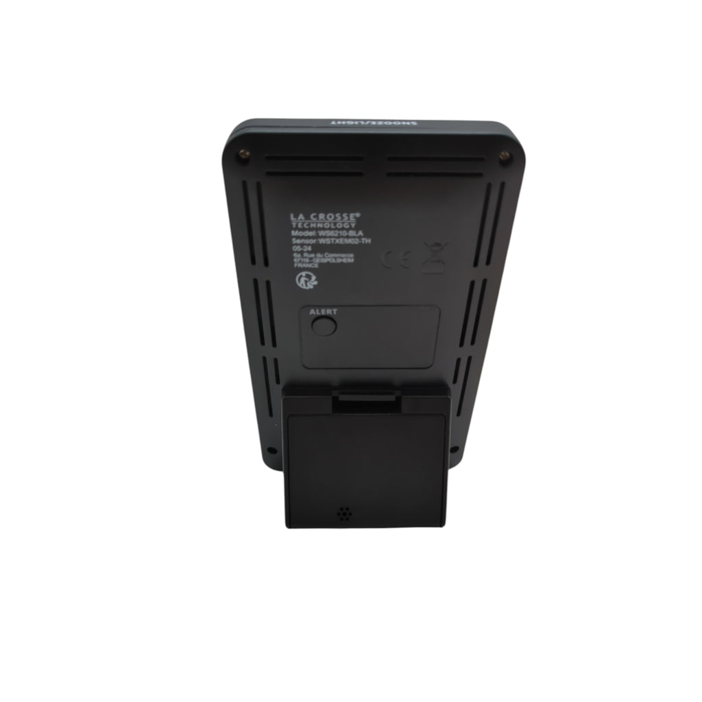 La Crosse WS6210 Wetterstation mit Mondphasen Innenraum Klima Schwarz