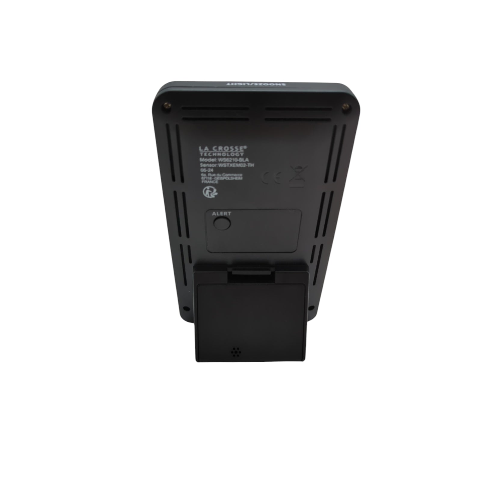 La Crosse WS6210 Wetterstation mit Mondphasen Innenraum Klima Schwarz