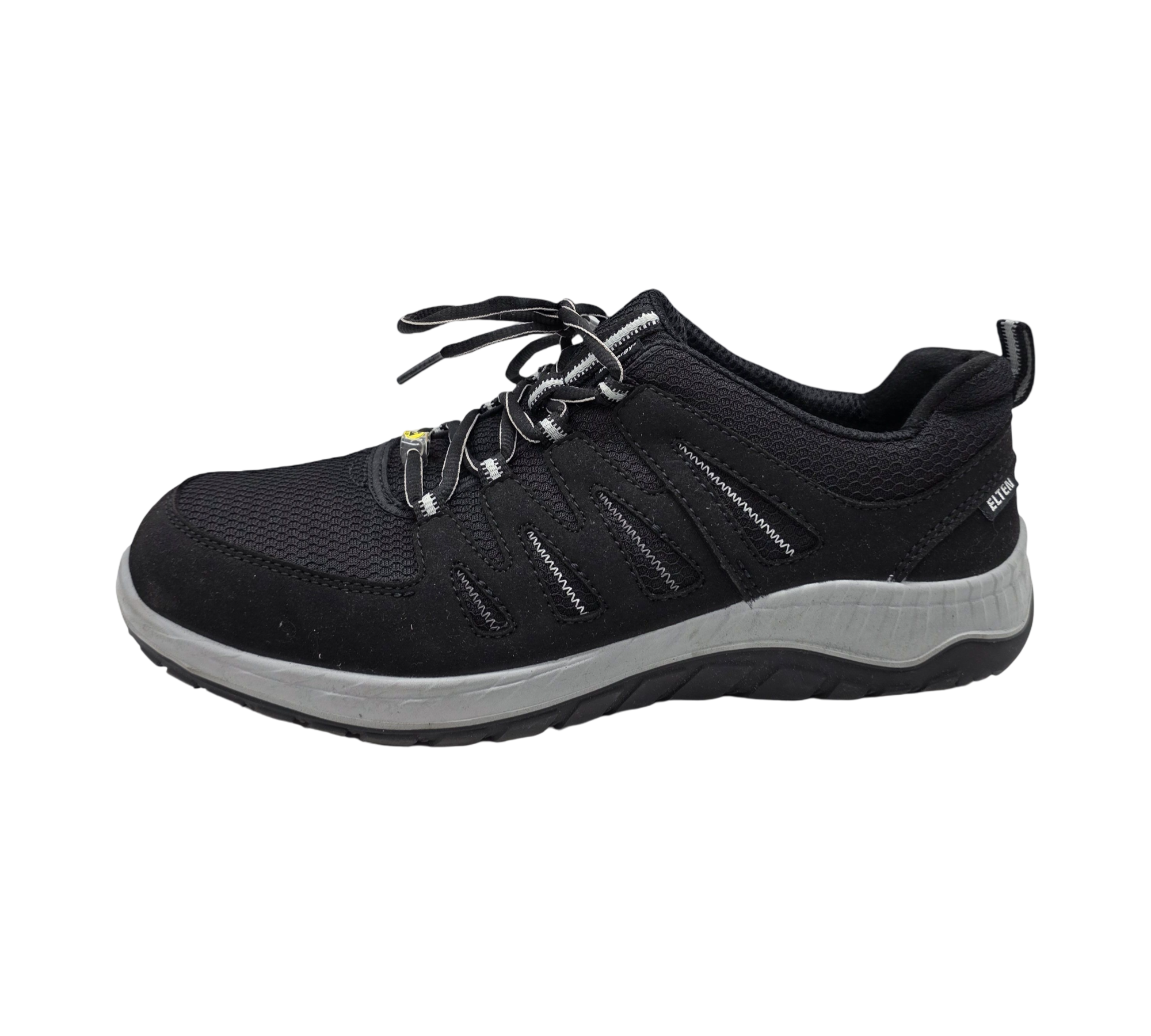 ELTEN MADDOX Low ESD S3 Sicherheitsschuhe Herren Stahlkappe Gr. 44 Schwarz/Grau