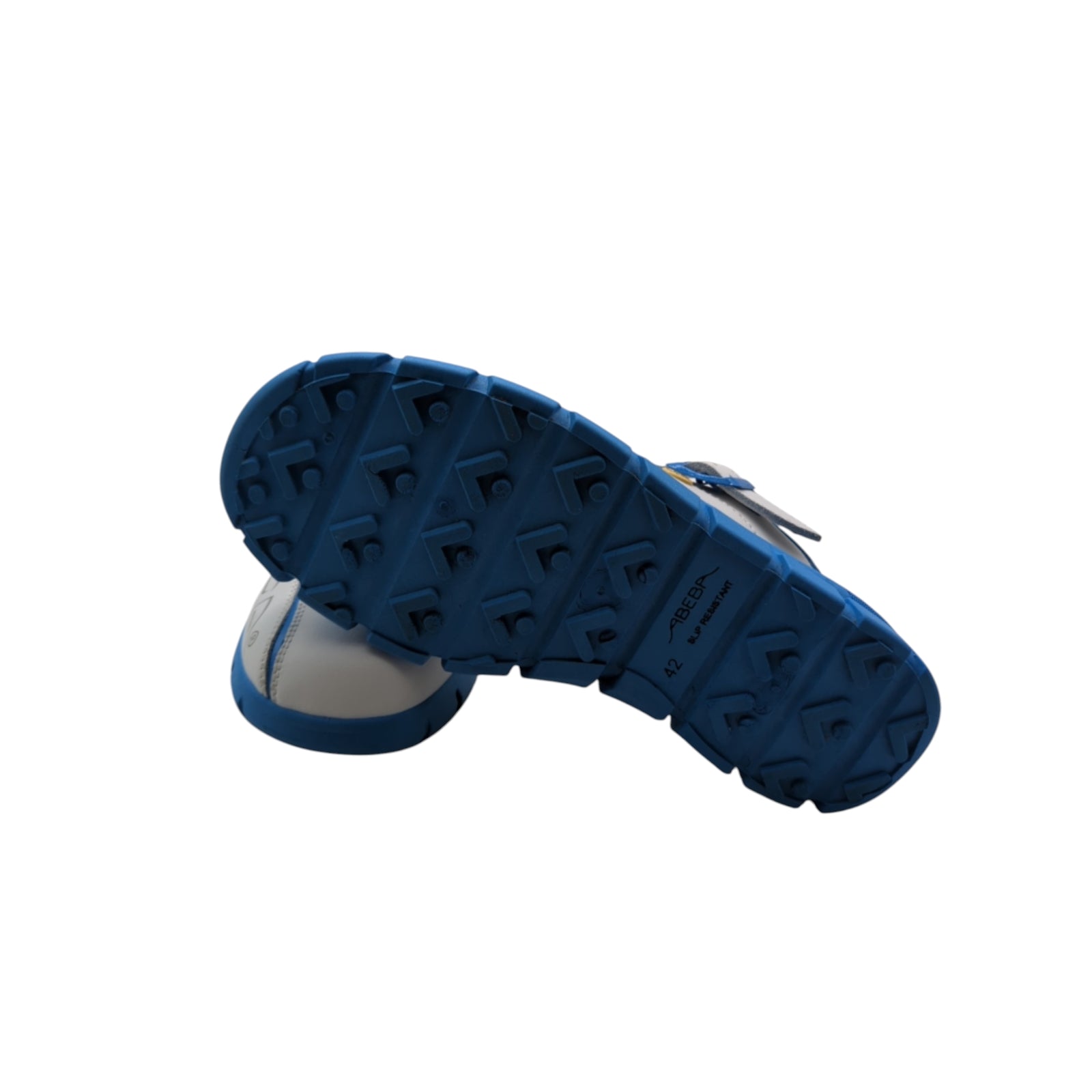 ABEBA 37312 ESD Dynamic Clogs Arbeitsschuhe, weiß blau, Größe 42