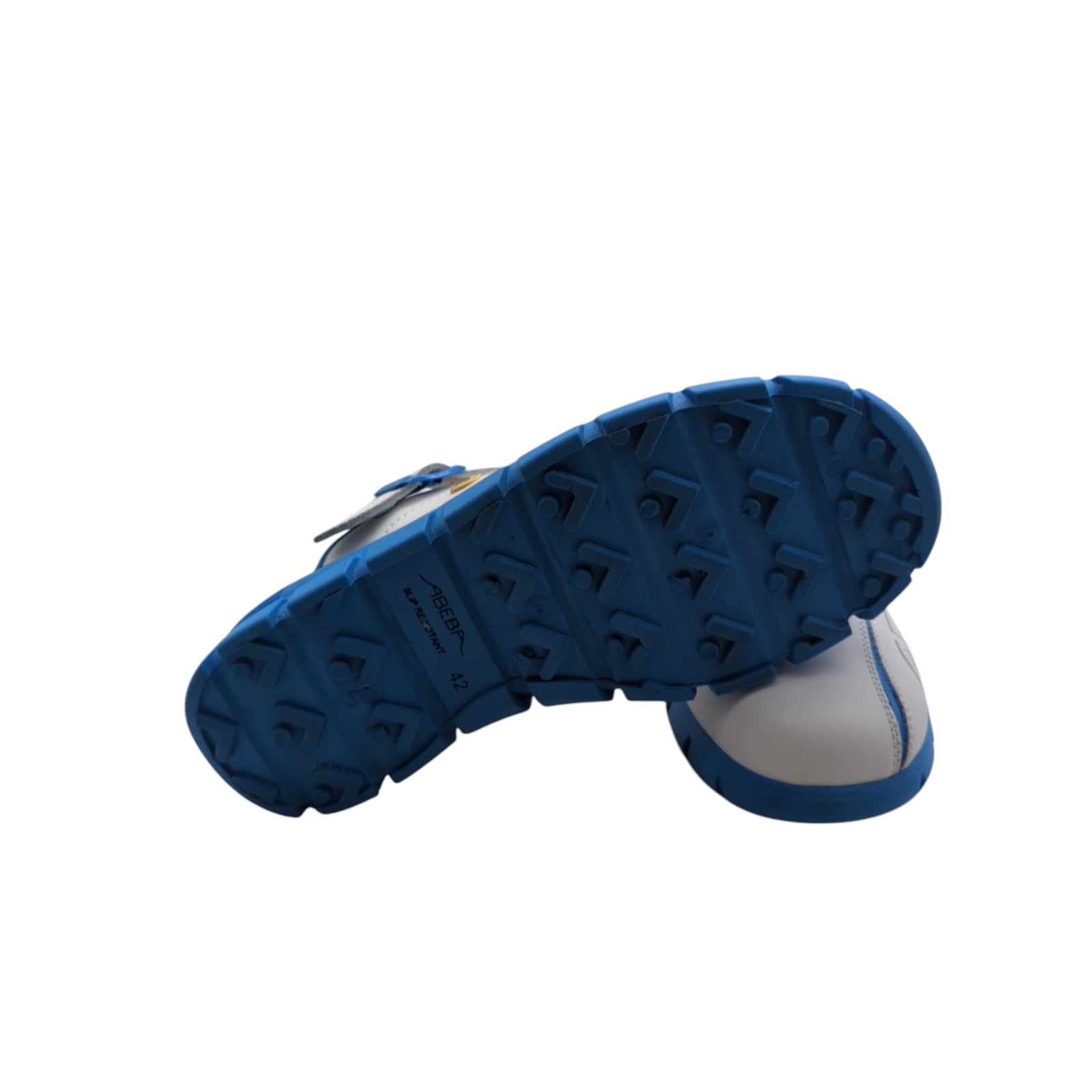 ABEBA 37312 ESD Dynamic Clogs Arbeitsschuhe, weiß blau, Größe 42