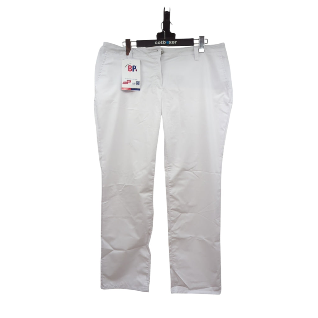 BP 1734-686-21-50n Damen-Chinos aus Stretch-Stoff, 230,00 g/m², weiß, Größe 50n