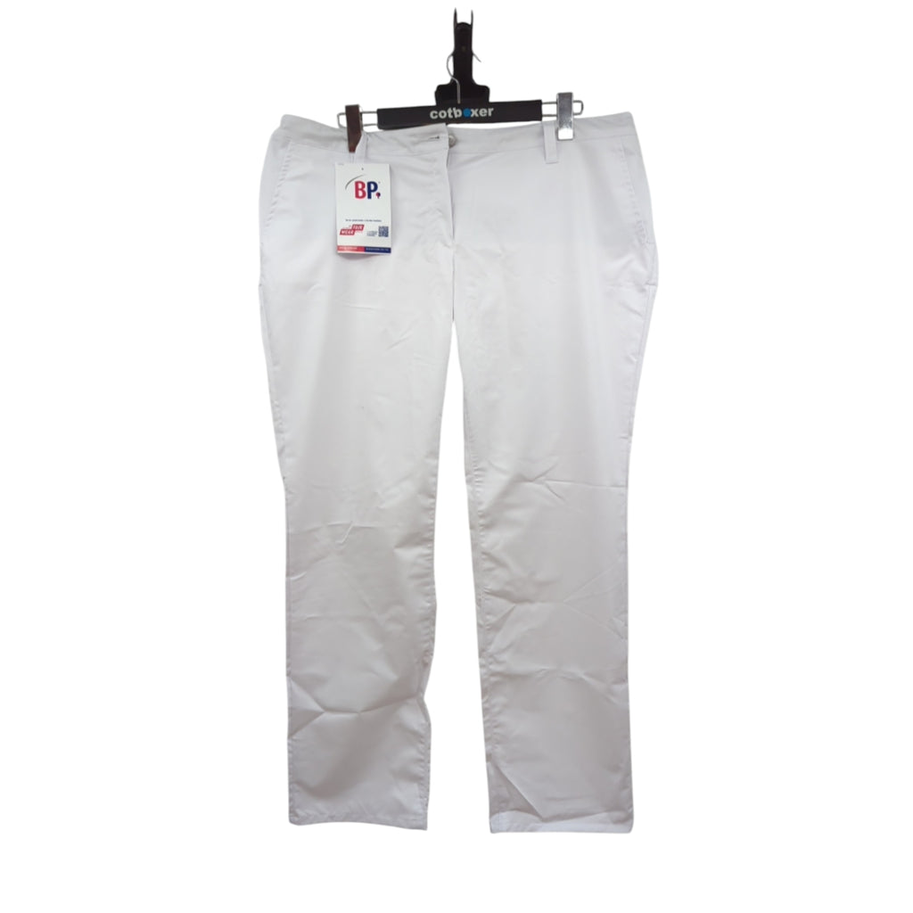 BP 1734-686-21-50n Damen-Chinos aus Stretch-Stoff, 230,00 g/m², weiß, Größe 50n