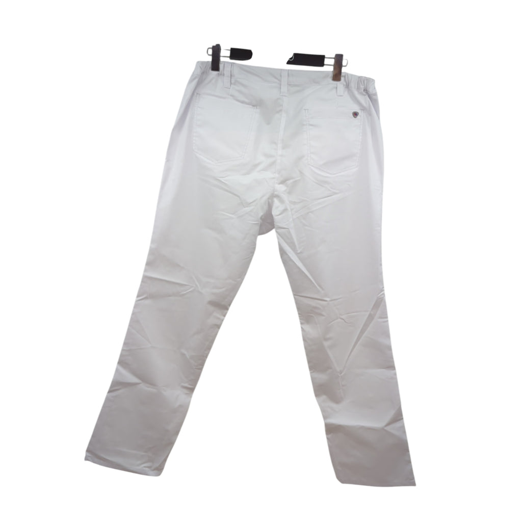BP 1734-686-21-50n Damen-Chinos aus Stretch-Stoff, 230,00 g/m², weiß, Größe 50n