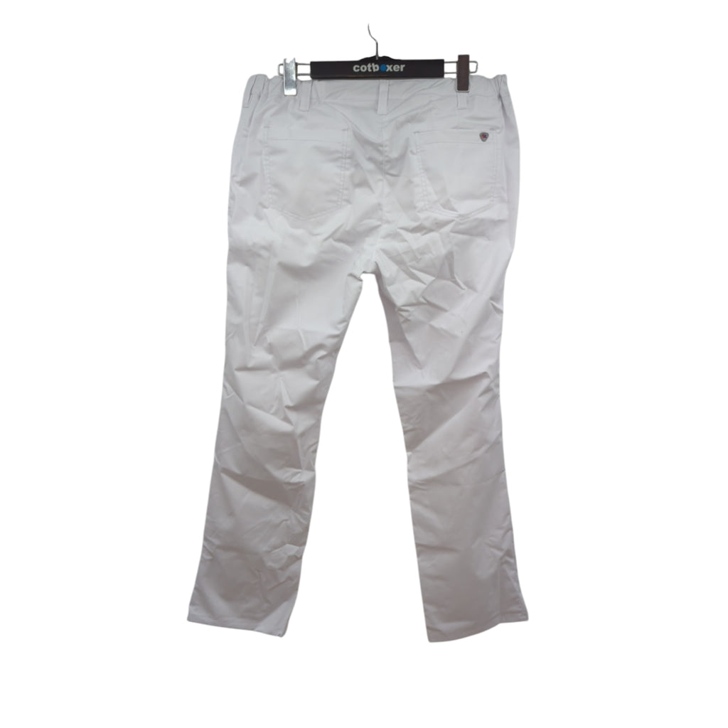 BP 1734-686-21-48n Damen-Chinos aus Stretch-Stoff, 230,00 g/m², weiß, Größe 48n