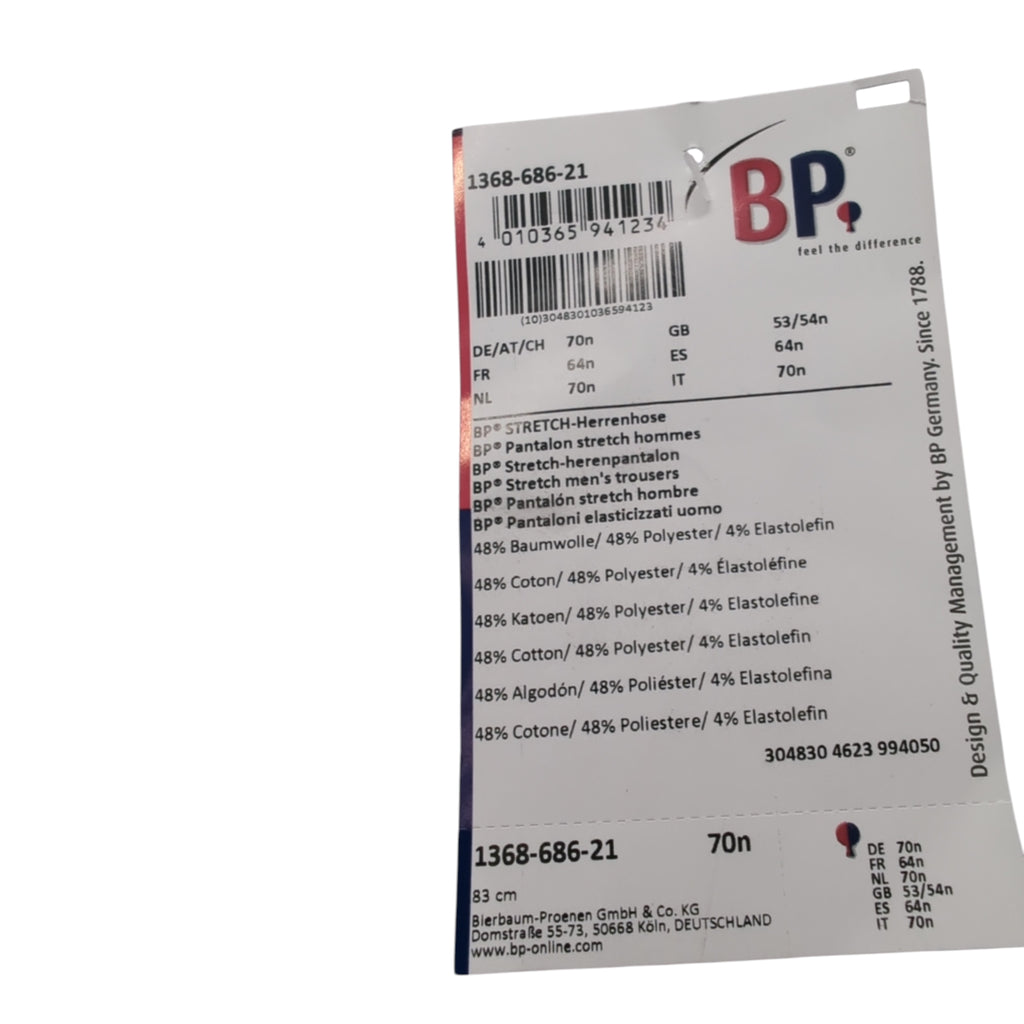 BP Med 1368-686-21 Herrenhose Stretch-Mischgewebe normale Passform 70n