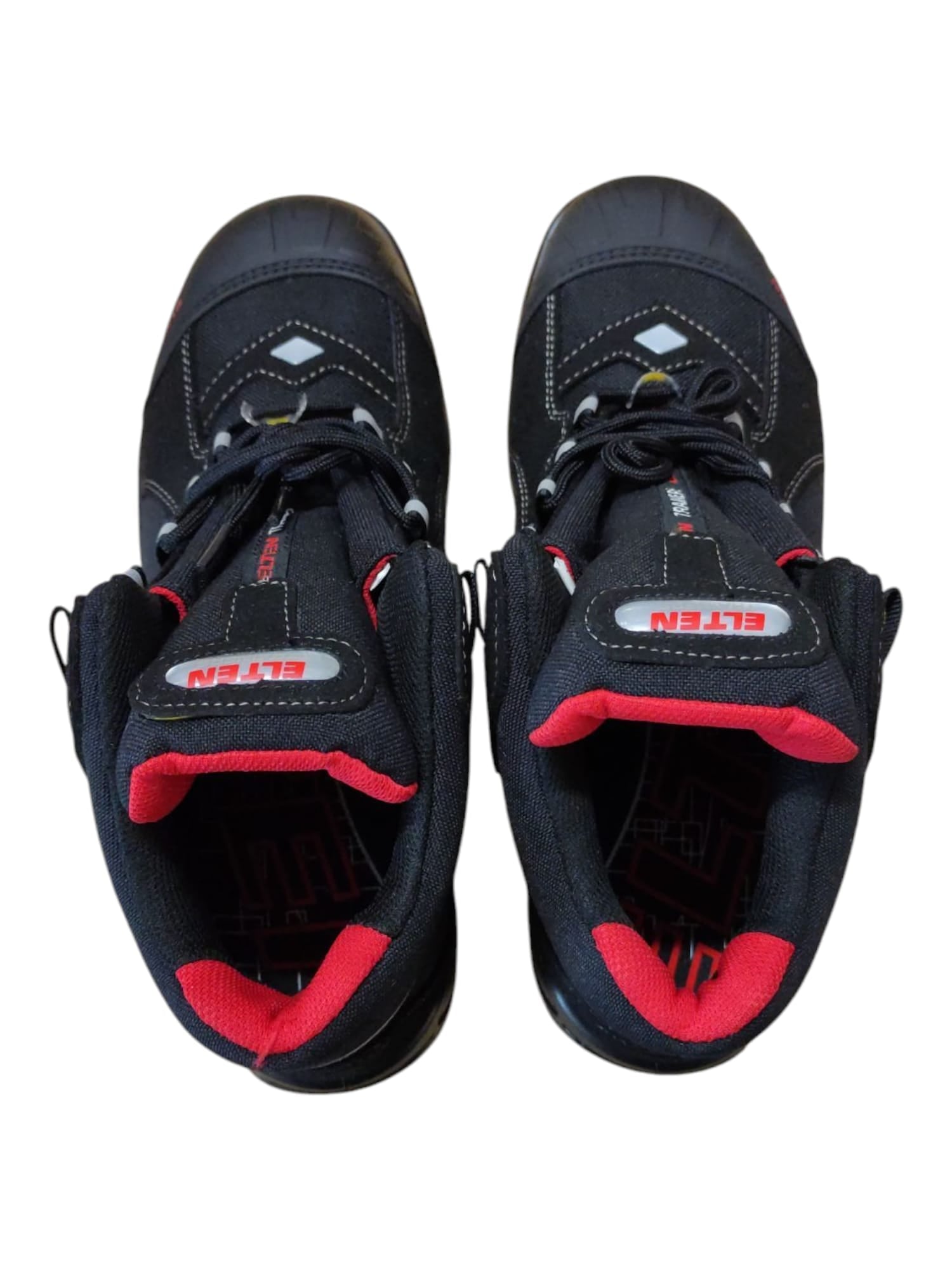 Sicherheitsschuhe ELTEN SANDER Pro ESD S3 für Herren, leicht, sportlich, schwarz/rot, Größe 45