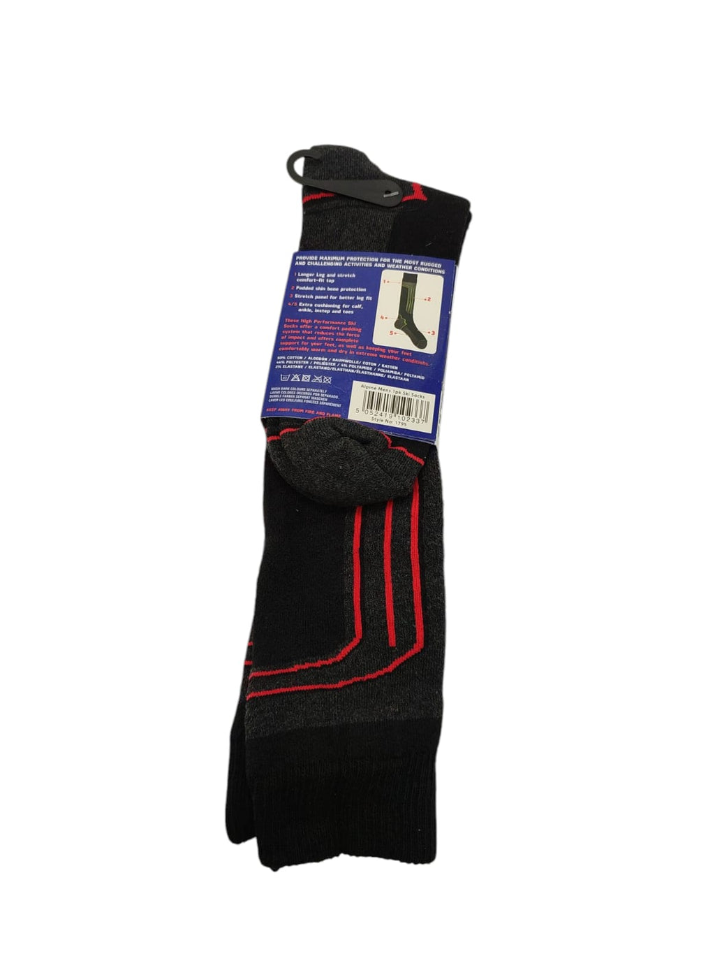 Therma-Tec Alpine Men Socken Herren Thermo UK 6-11 EUR 39-41 Grau