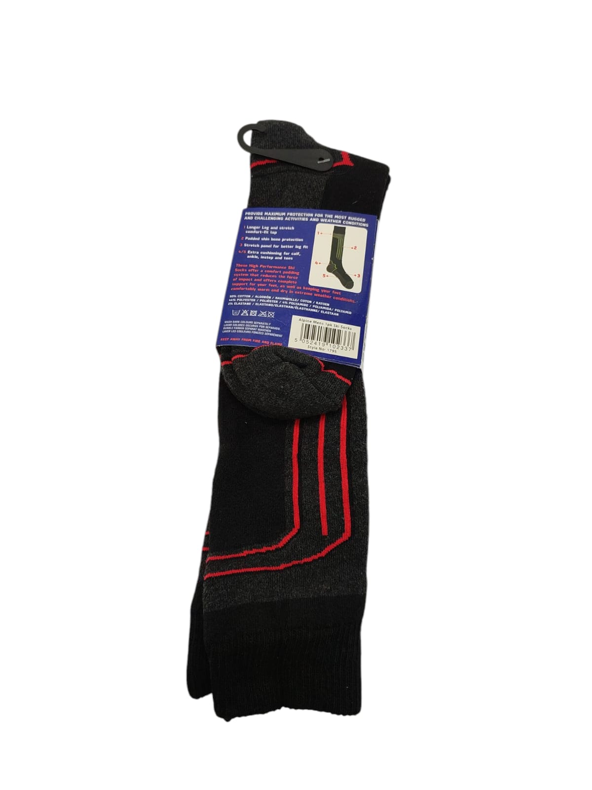 Therma-Tec Alpine Men Socken Herren Thermo UK 6-11 EUR 39-41 Grau
