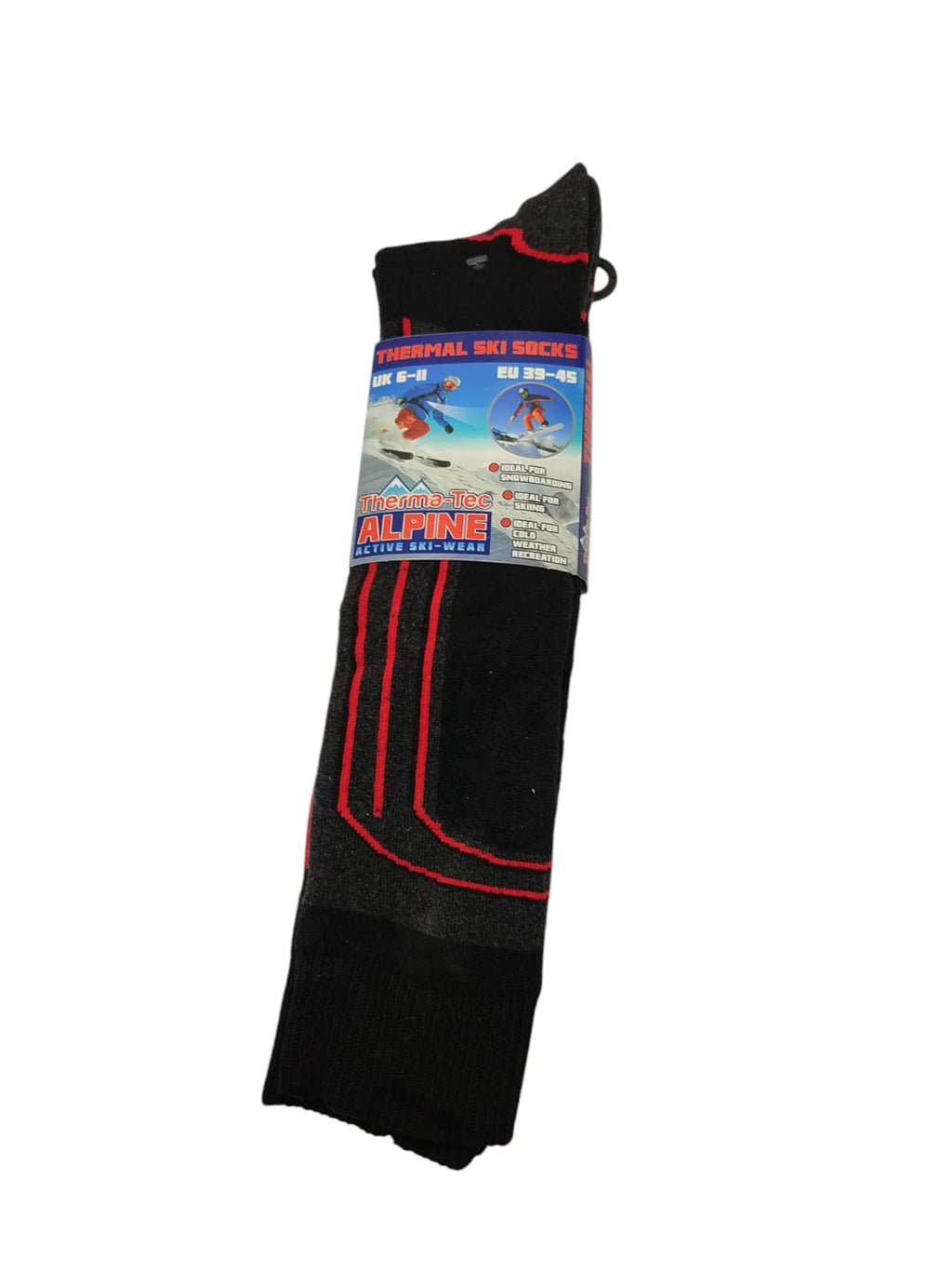 Therma-Tec Alpine Men Socken Herren Thermo UK 6-11 EUR 39-41 Grau