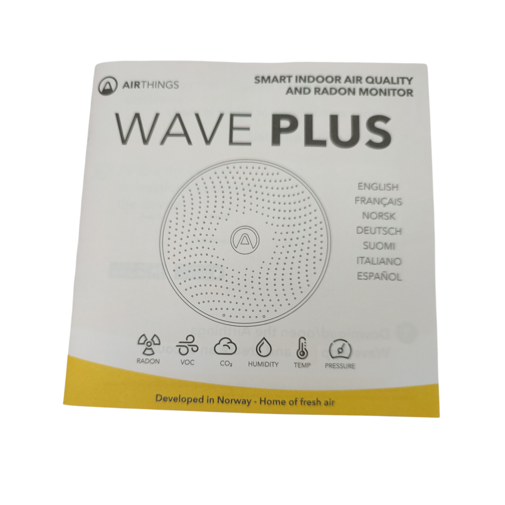 Airthings Wave Plus 2930 Luftqualitätsmessgerät Radon Sensor