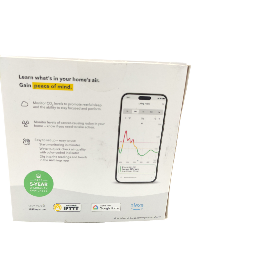 Airthings Wave Plus 2930 Luftqualitätsmessgerät Radon Sensor