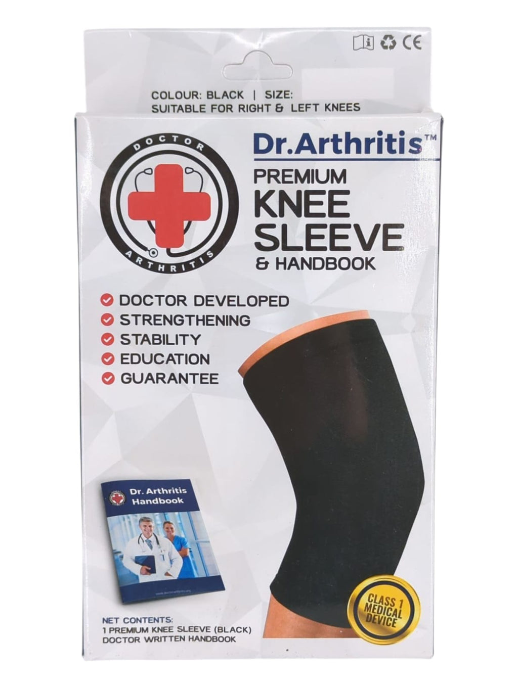Mueller Premium Knit Support Kniebandage Gel Pad XXL Schwarz
