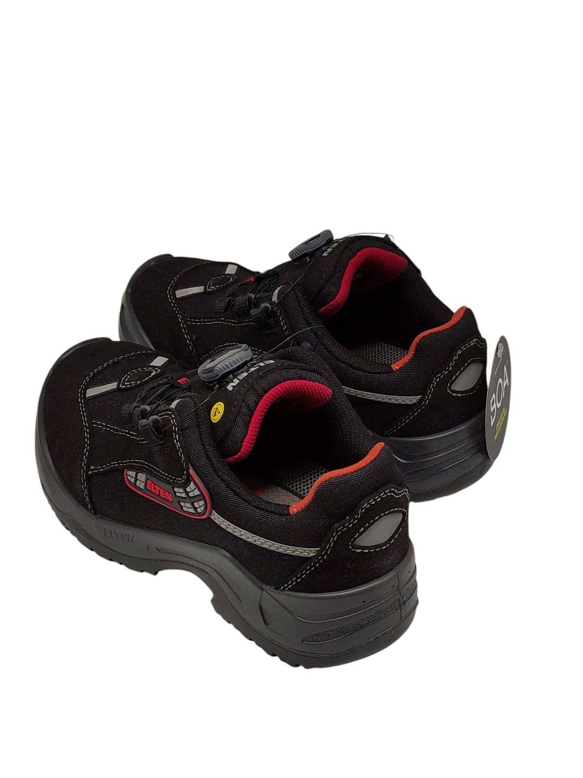 ELTEN SENEX BOA Sicherheitsschuhe S3 ESD Damen Herren schwarz rot metallfrei rutschfest Größe 39