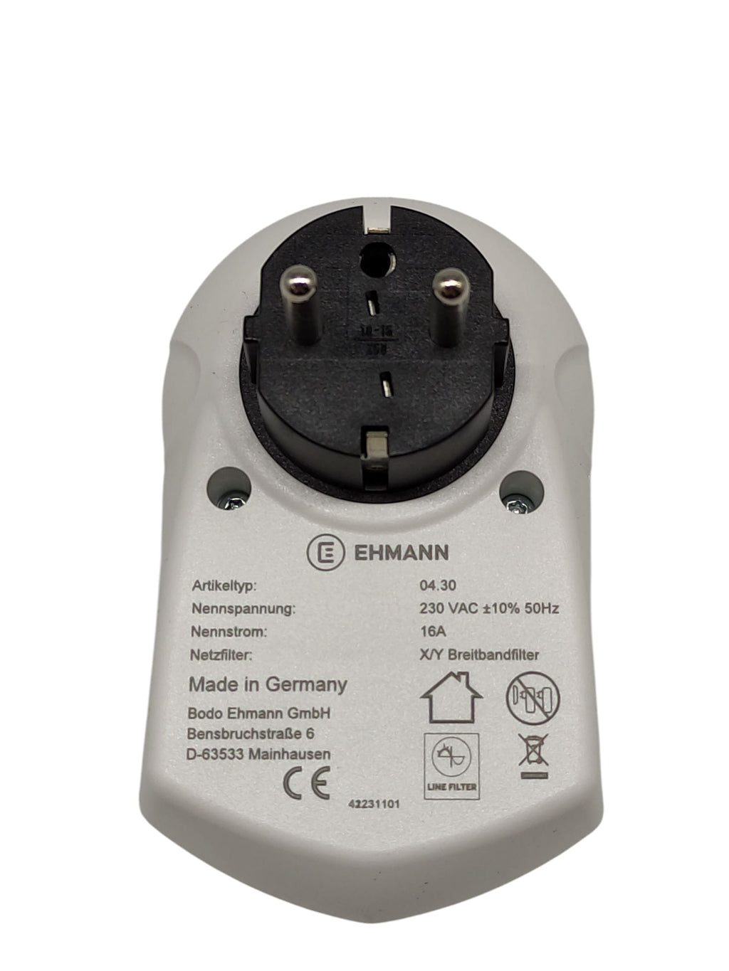Ehmann Adapter Leitungsfilter Stecker 0463x0200 Netzstörungen 150kHz