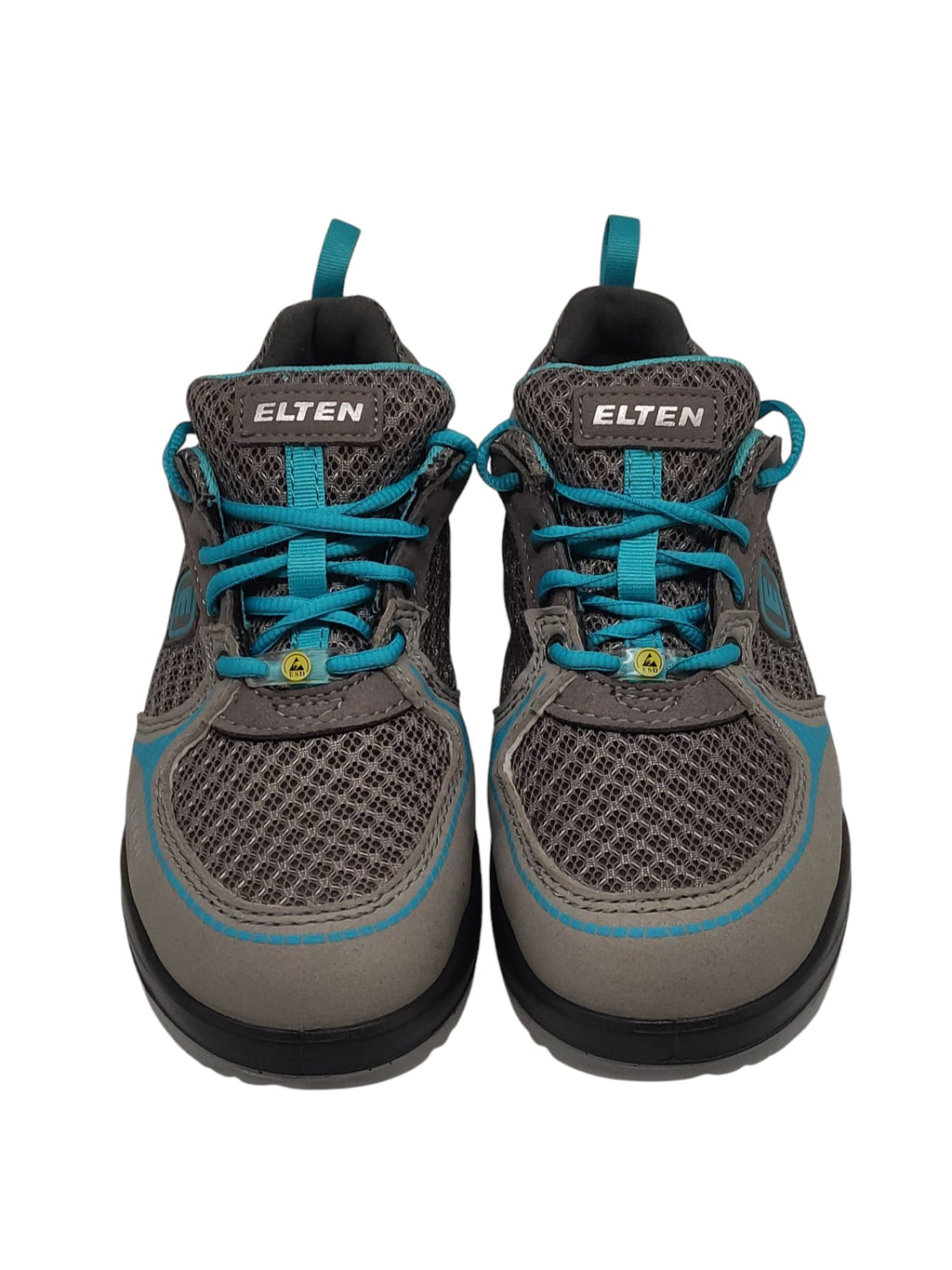 Sicherheitsschuhe ELTEN MILA aqua Low ESD S1, Damen,  grau/türkis, Größe 37
