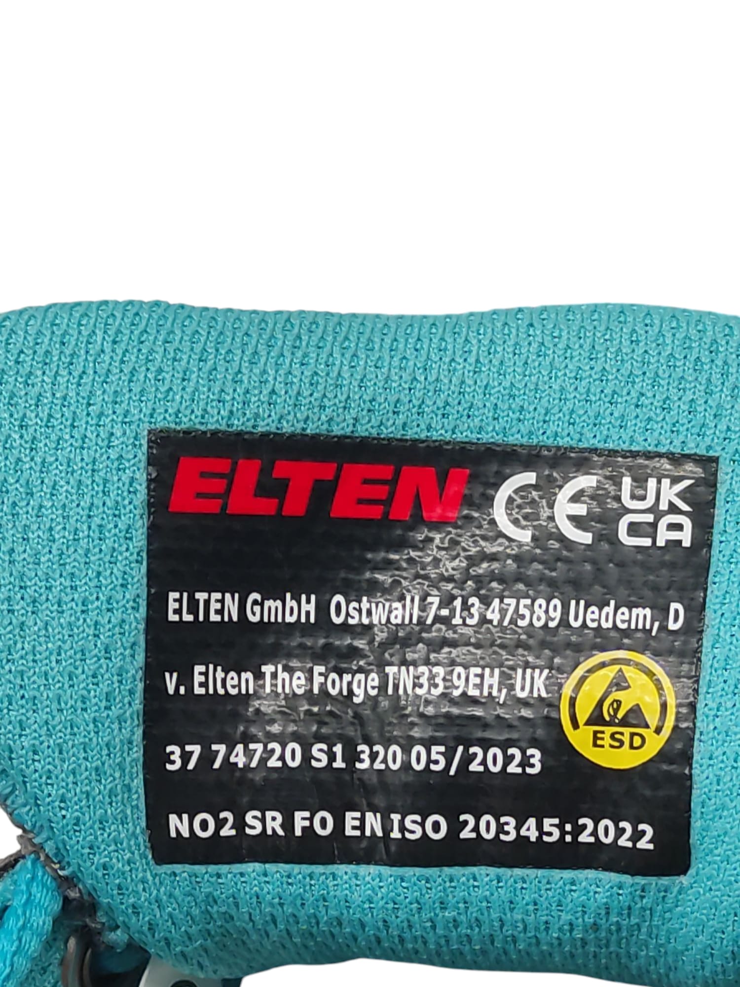 Sicherheitsschuhe ELTEN MILA aqua Low ESD S1, Damen,  grau/türkis, Größe 37