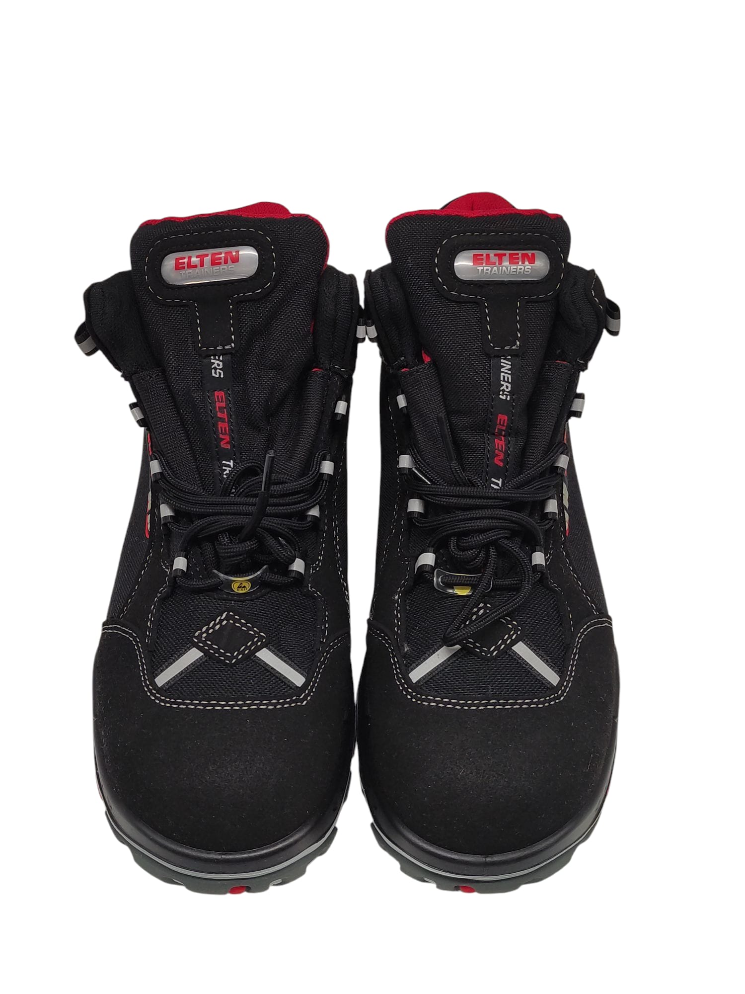 ELTEN SANDER ESD S3 Safety Shoes Unisex Work Shoes Size 41 Black/Red