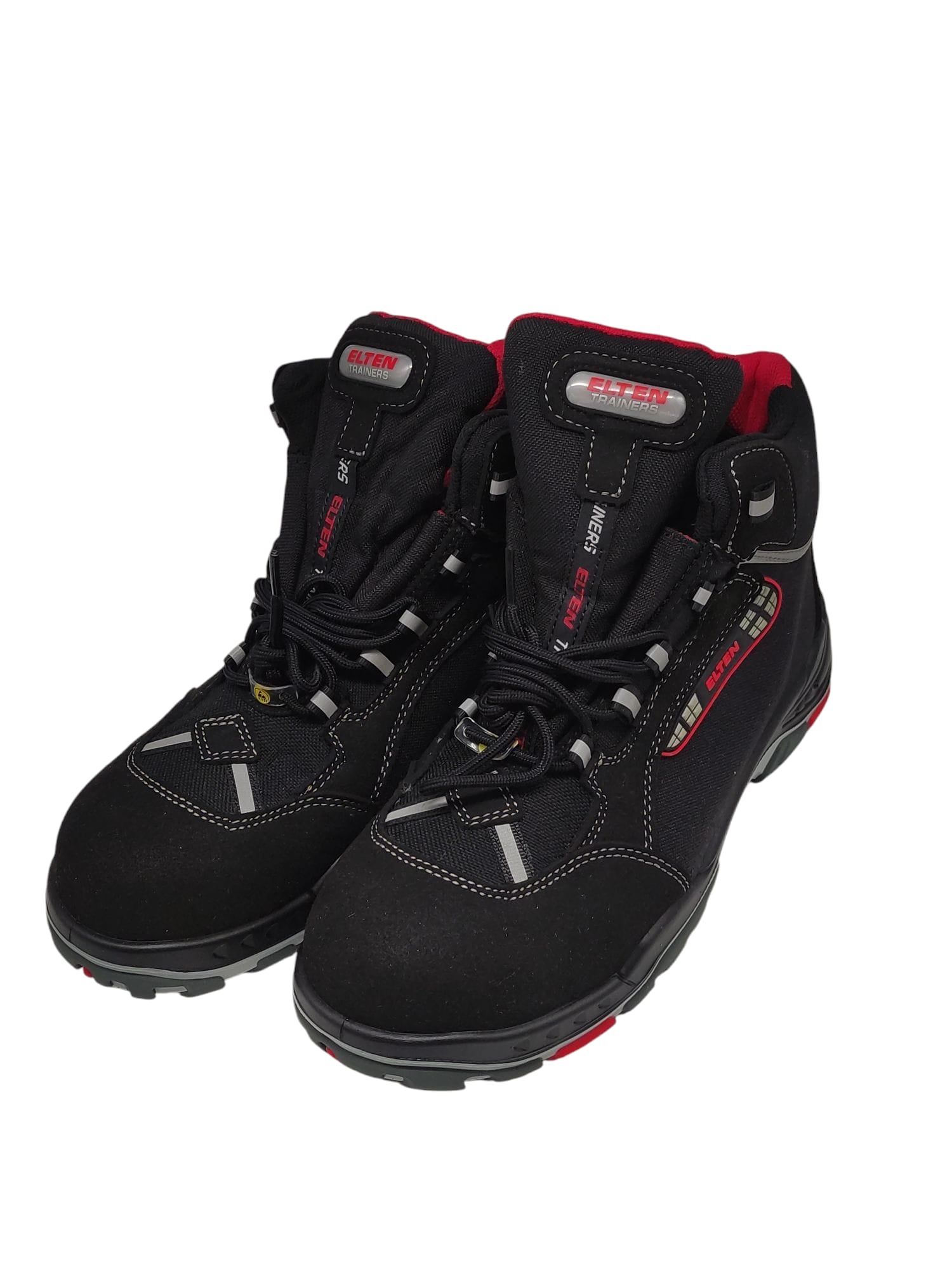 ELTEN SANDER ESD S3 Safety Shoes Unisex Work Shoes Size 41 Black/Red