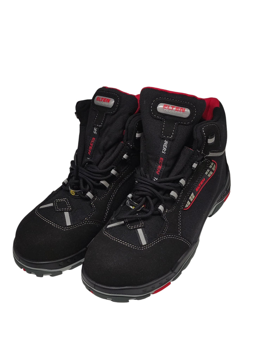ELTEN SANDER ESD S3 Safety Shoes Unisex Work Shoes Size 41 Black/Red
