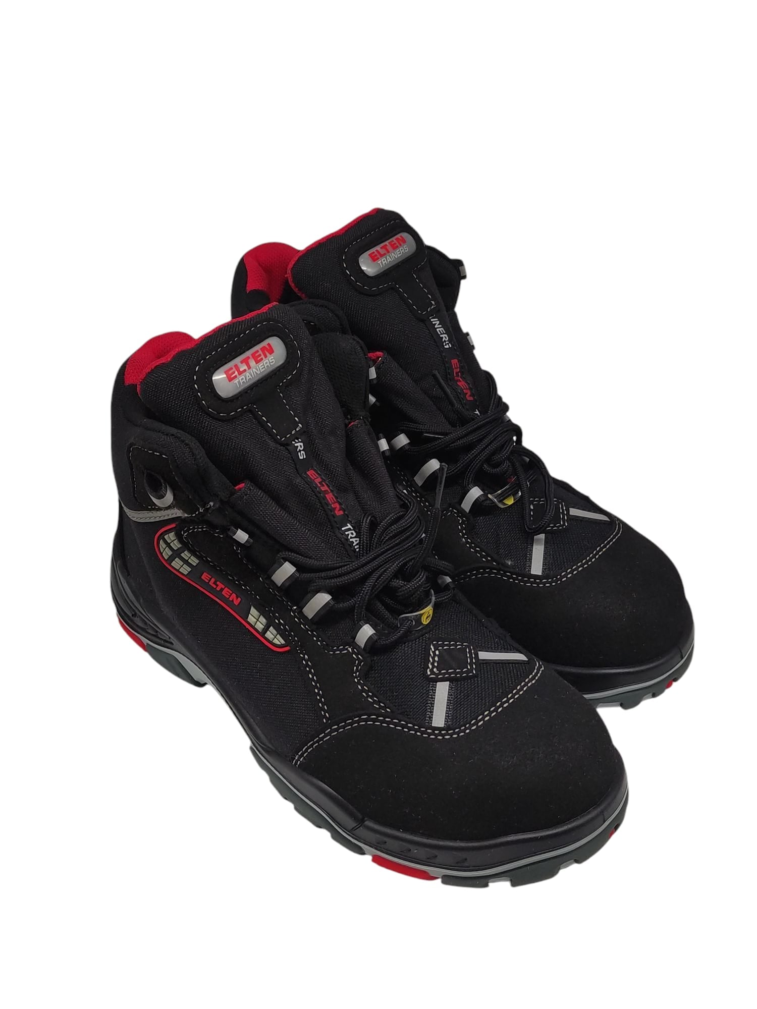 ELTEN SANDER ESD S3 Safety Shoes Unisex Work Shoes Size 41 Black/Red