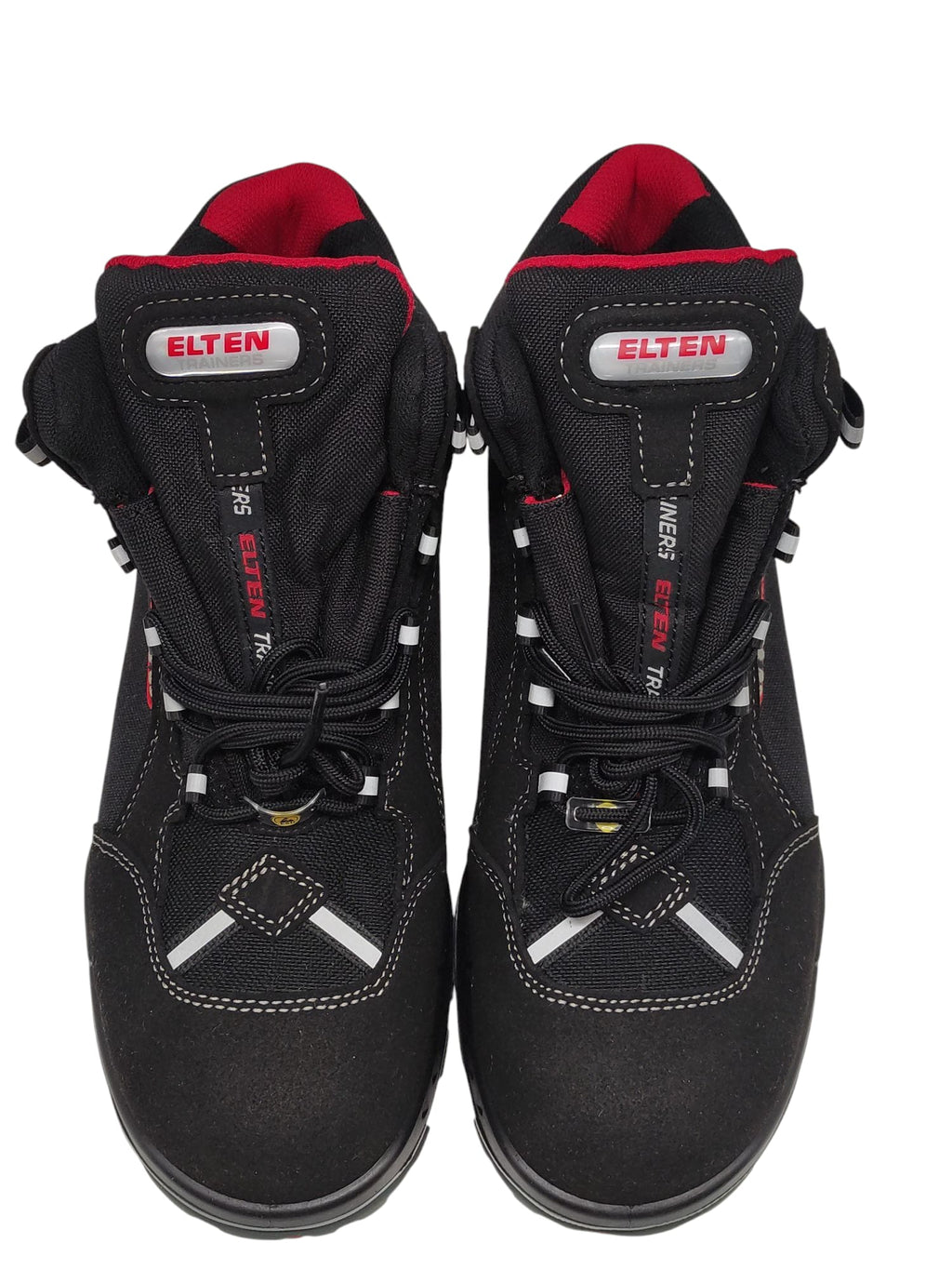 ELTEN SANDER ESD S3 Safety Shoes Unisex Work Shoes Size 41 Black/Red