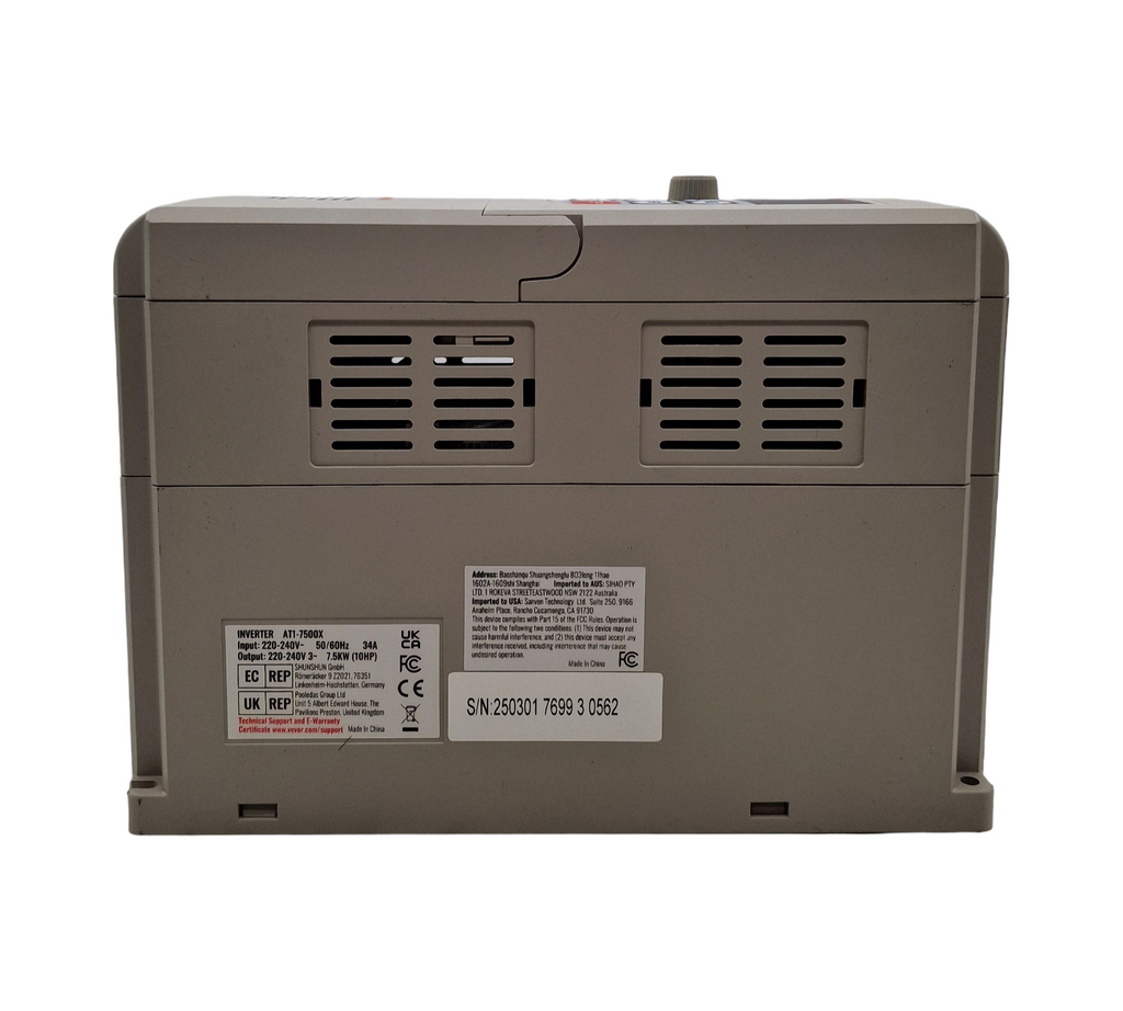 VEVOR VFD 10 PS Frequenzumrichter 7,5 kW 34A 220-240V 0-400Hz