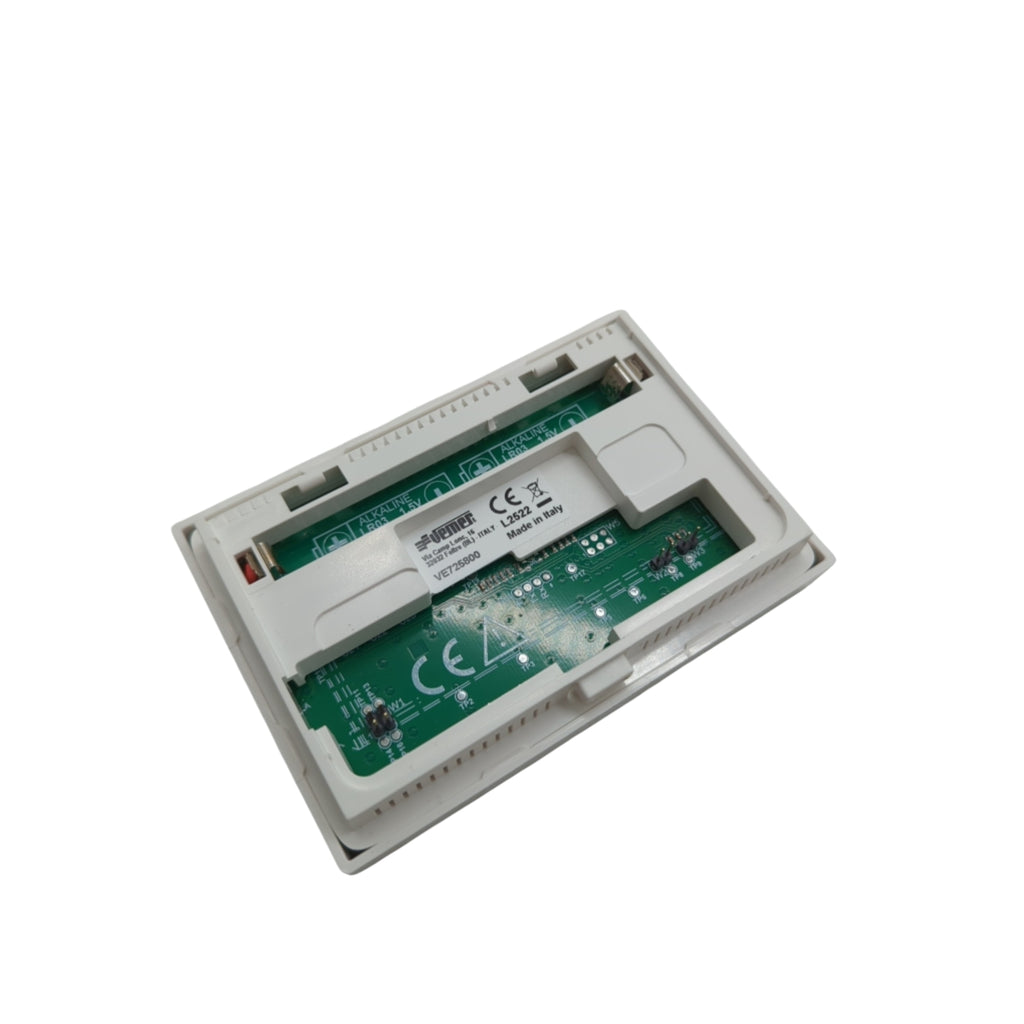 VEMER VE725800 CHRONOS KEY Digitaler Wand-Thermostat batteriebetrieben Weiß
