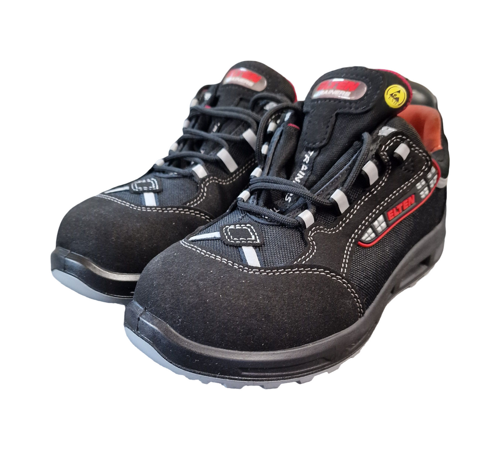ELTEN Senex XXT Sicherheitsschuhe ESD S3S Kunststoffkappe Gr. 37 Schwarz-Rot