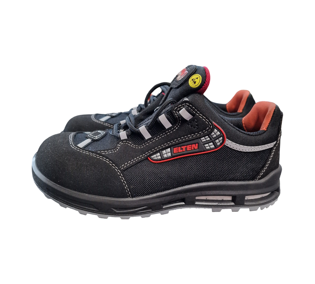 ELTEN Senex XXT Sicherheitsschuhe ESD S3S Kunststoffkappe Gr. 37 Schwarz-Rot