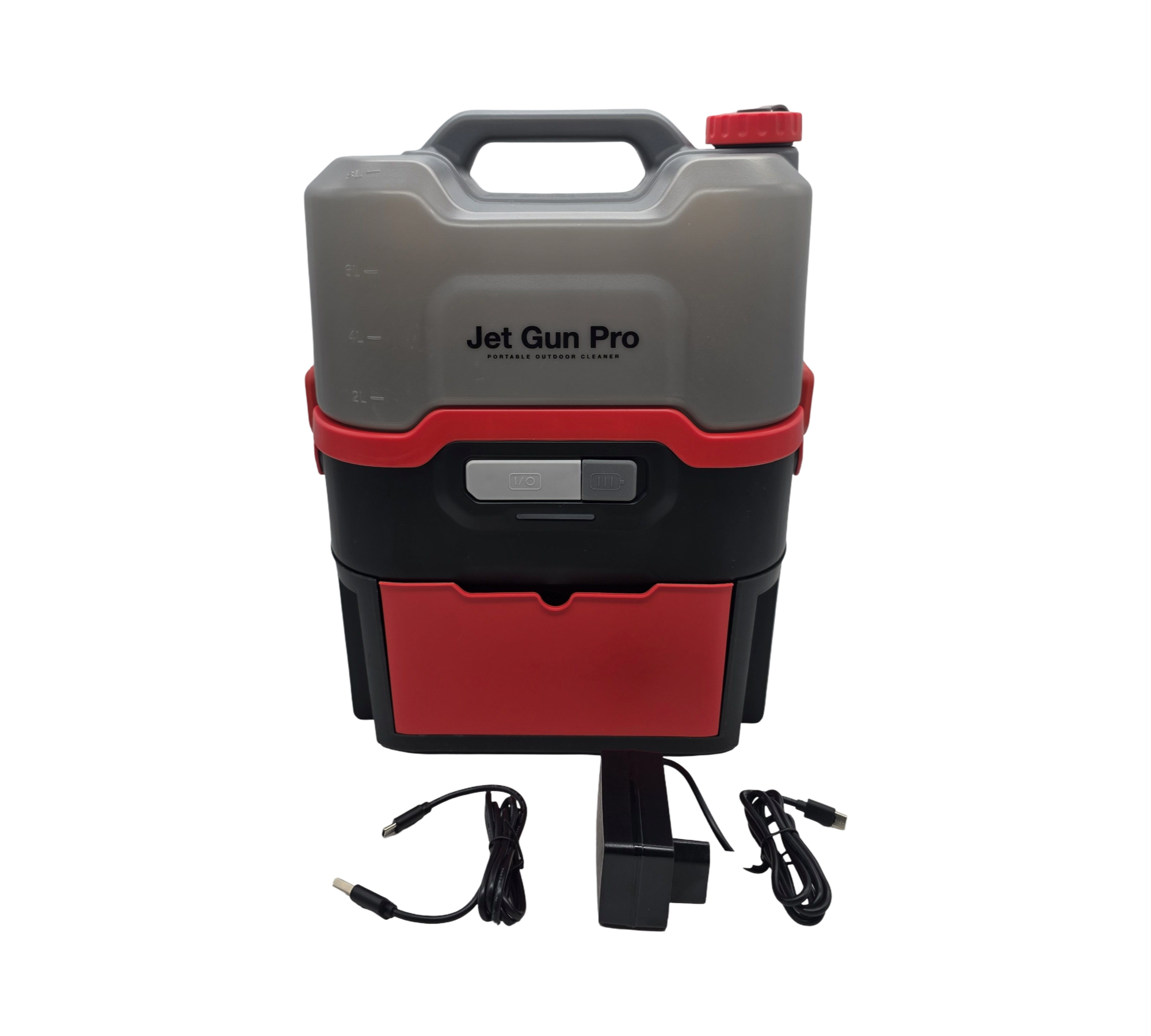 ERRECOM Jet Gun PRO+ Akku-Hochdruckreiniger 8 L 3 m Schlauch 2,9 kg