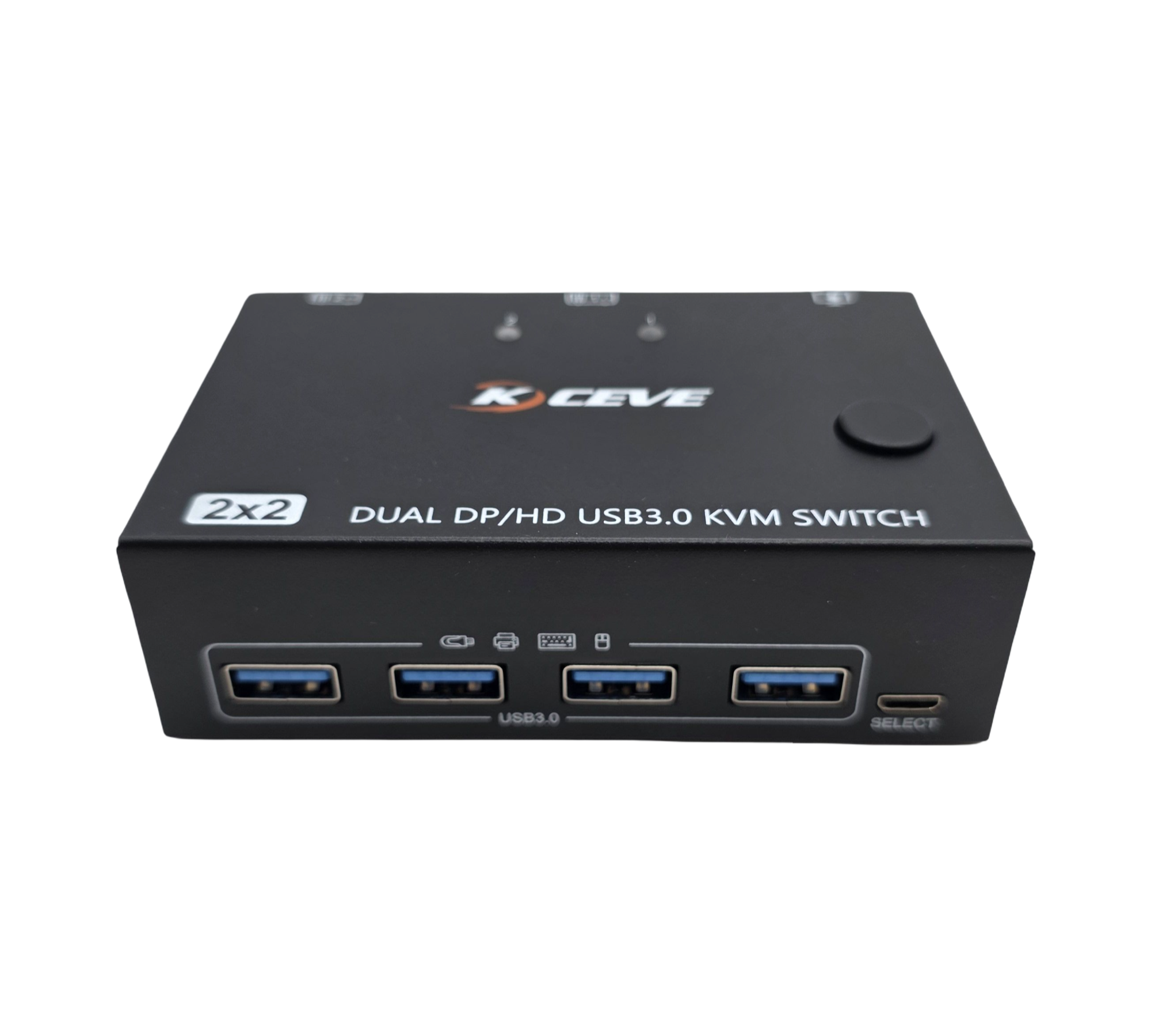 USB 3.0 KVM-Switch 2 Monitore 4K 60Hz HDMI DisplayPort 2 PCs
